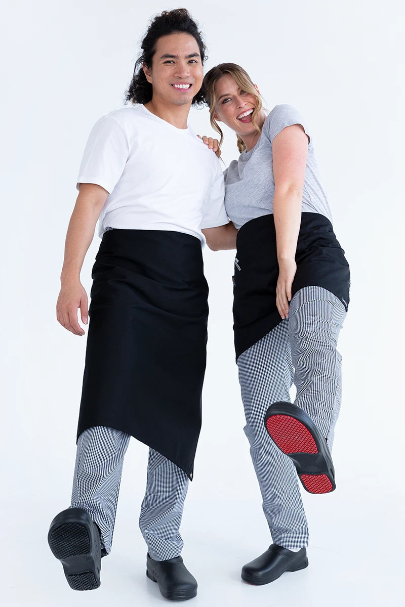 Aussie Chef 3/4 Waist Apron - Black