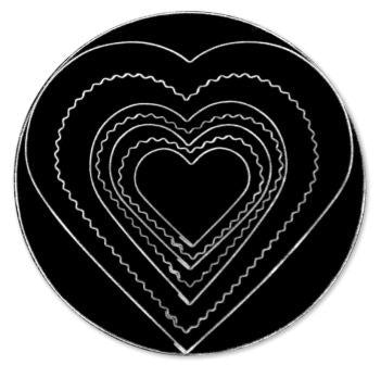 LOYAL Heart Cutter Set Scalloped