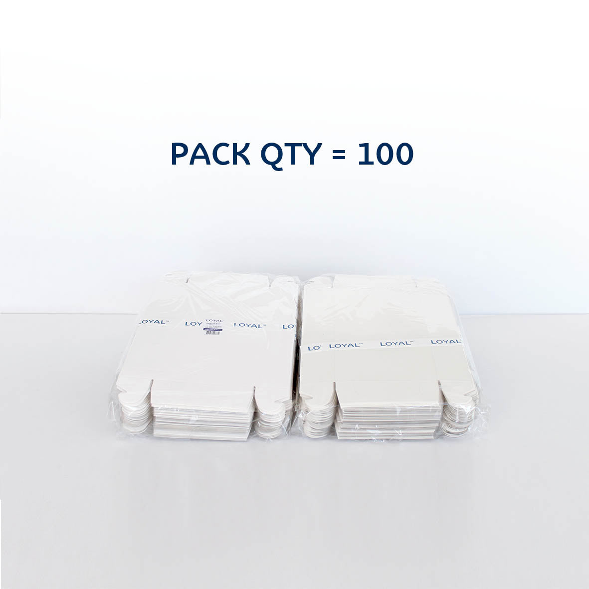 LOYAL Clear Lid Biscuit Box Rectangle 9x4.5x1.5(H)in