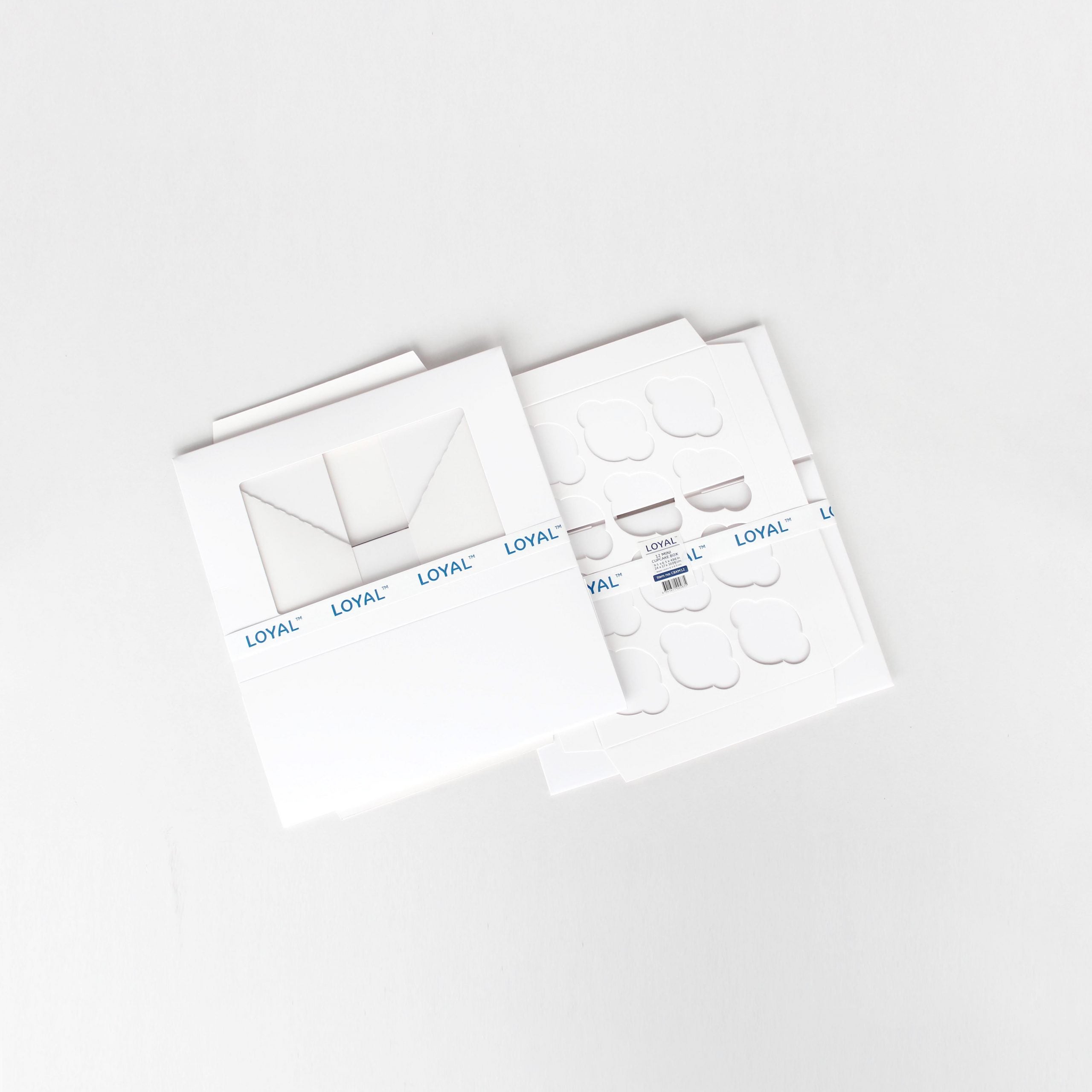 LOYAL 12 Cavity Mini Cupcake Box + insert