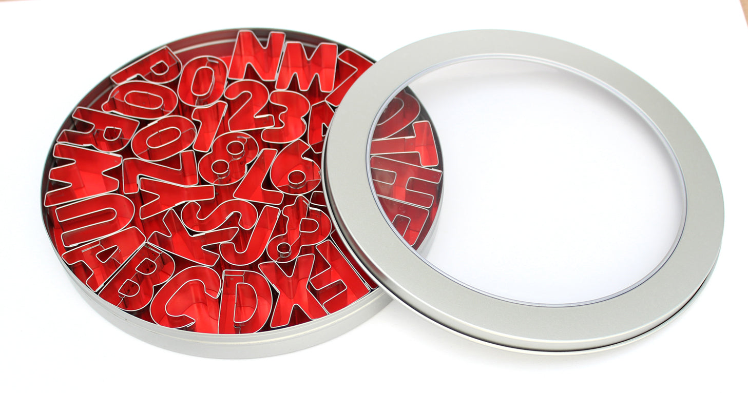 LOYAL Alphabet & Number Cutter Set A–Z & 0–8 36 Piece