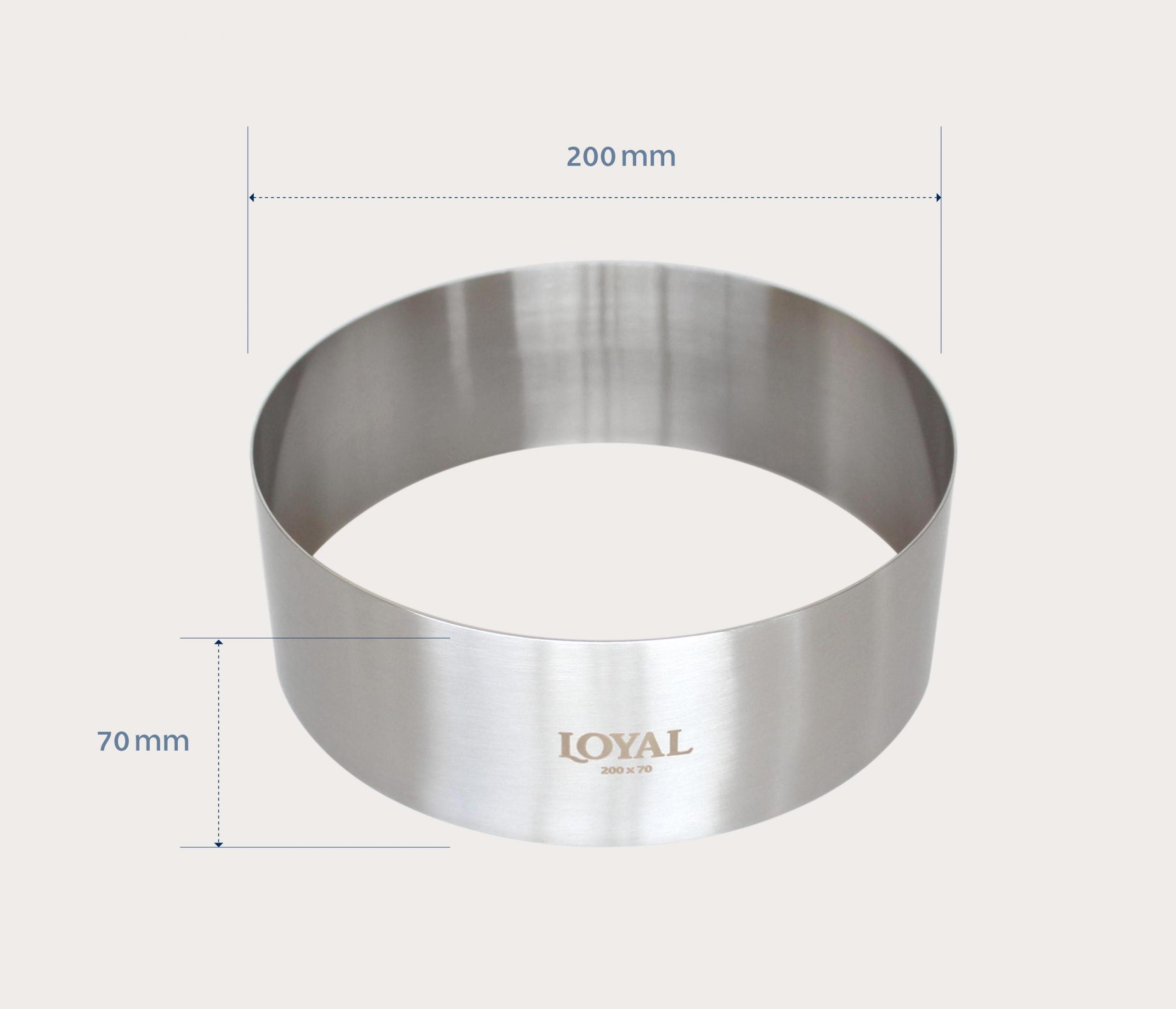 LOYAL Food Stacker Ring Stainless Steel 200mm
