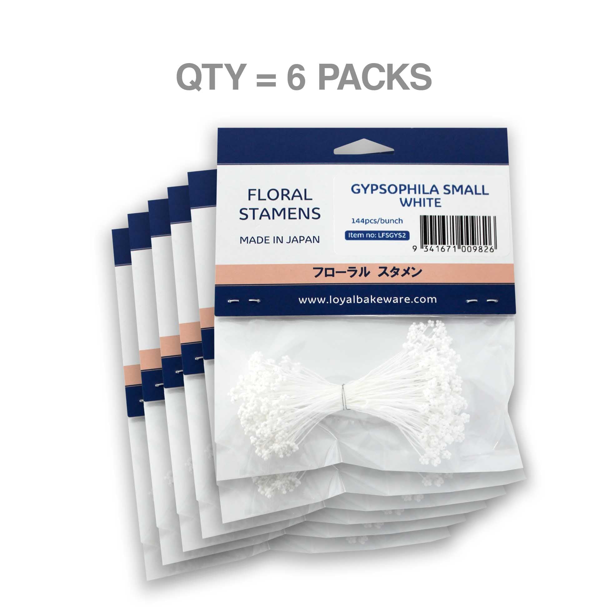 LOYAL Floral Stamens Gypsophila White