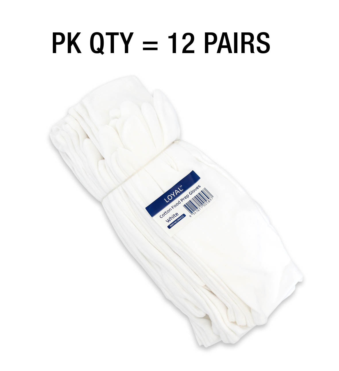 LOYAL Cotton Food Prep Gloves White