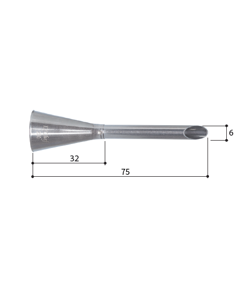 LOYAL Piping Tip No. 230 Bismarck Stainless Steel