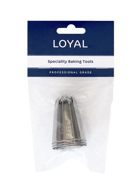 LOYAL Closed Star Pastry Tube Set 8 Piece Stainless Steel