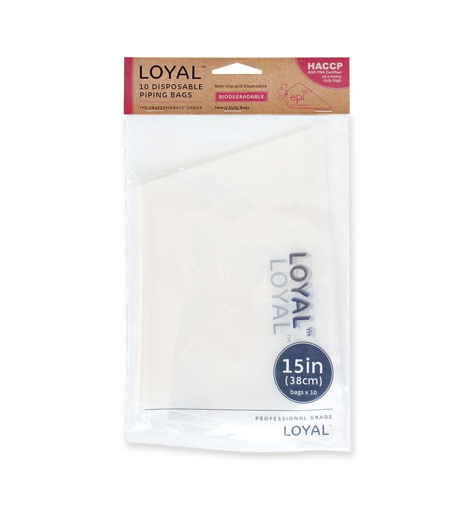 LOYAL Degradable Piping Bag Clear 15 Inch / 38cm
