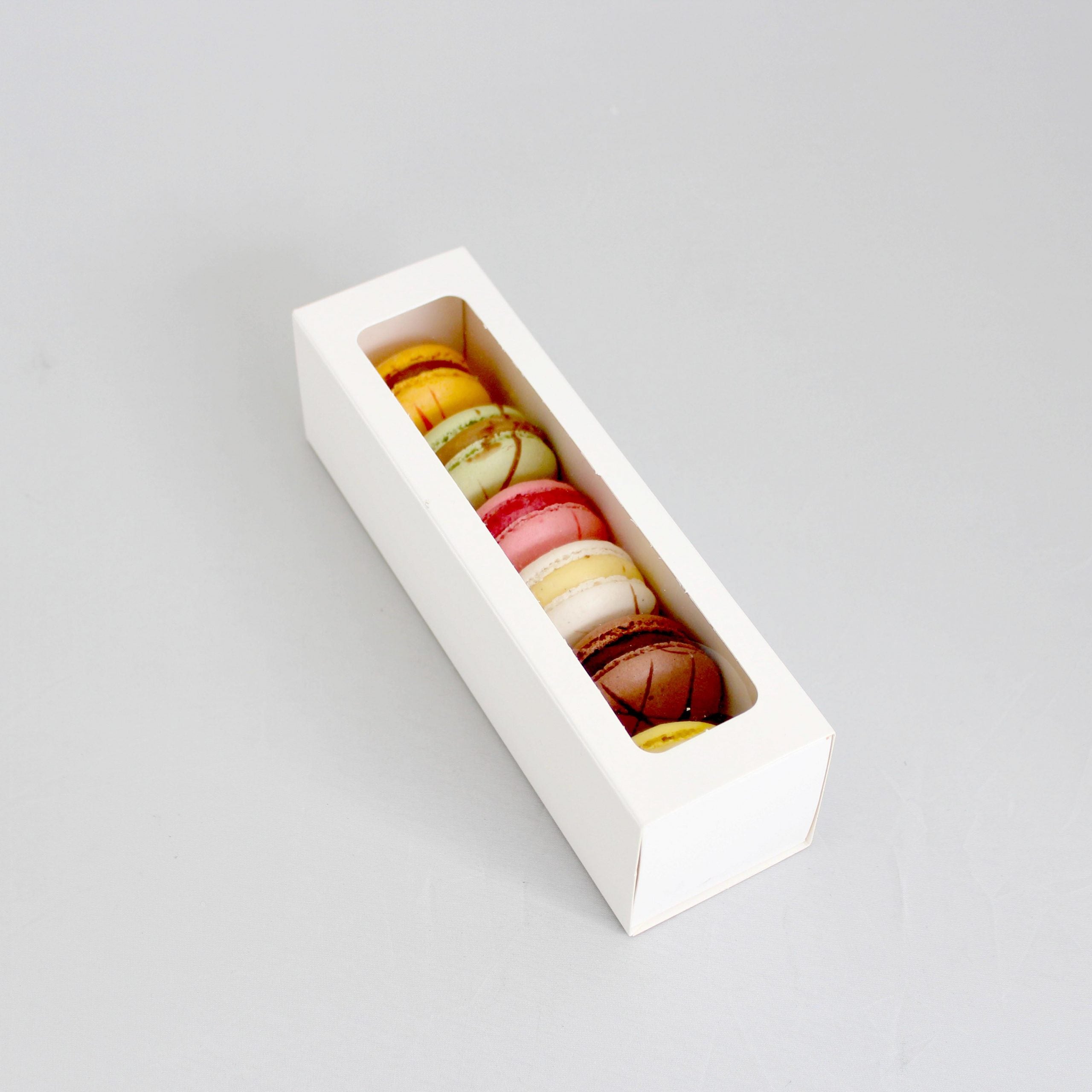 LOYAL Macaron Box 6 Pack with Window Lid