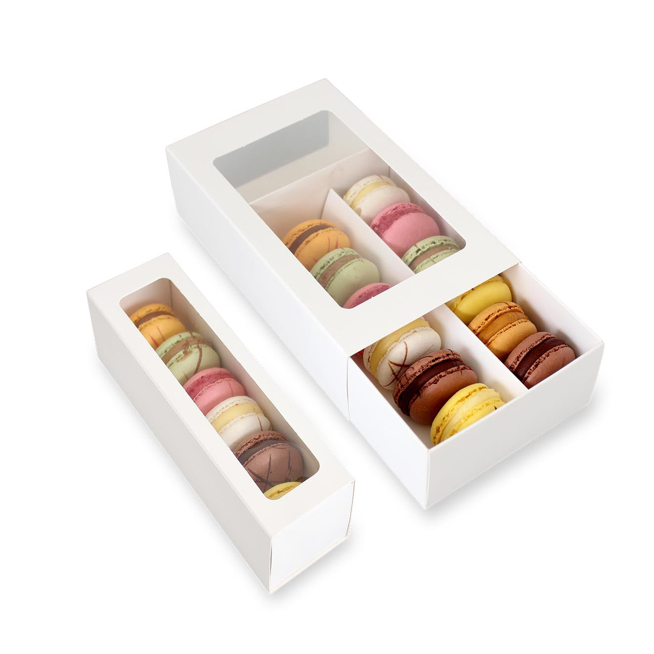LOYAL Macaron Box 12 Pack with Window Lid