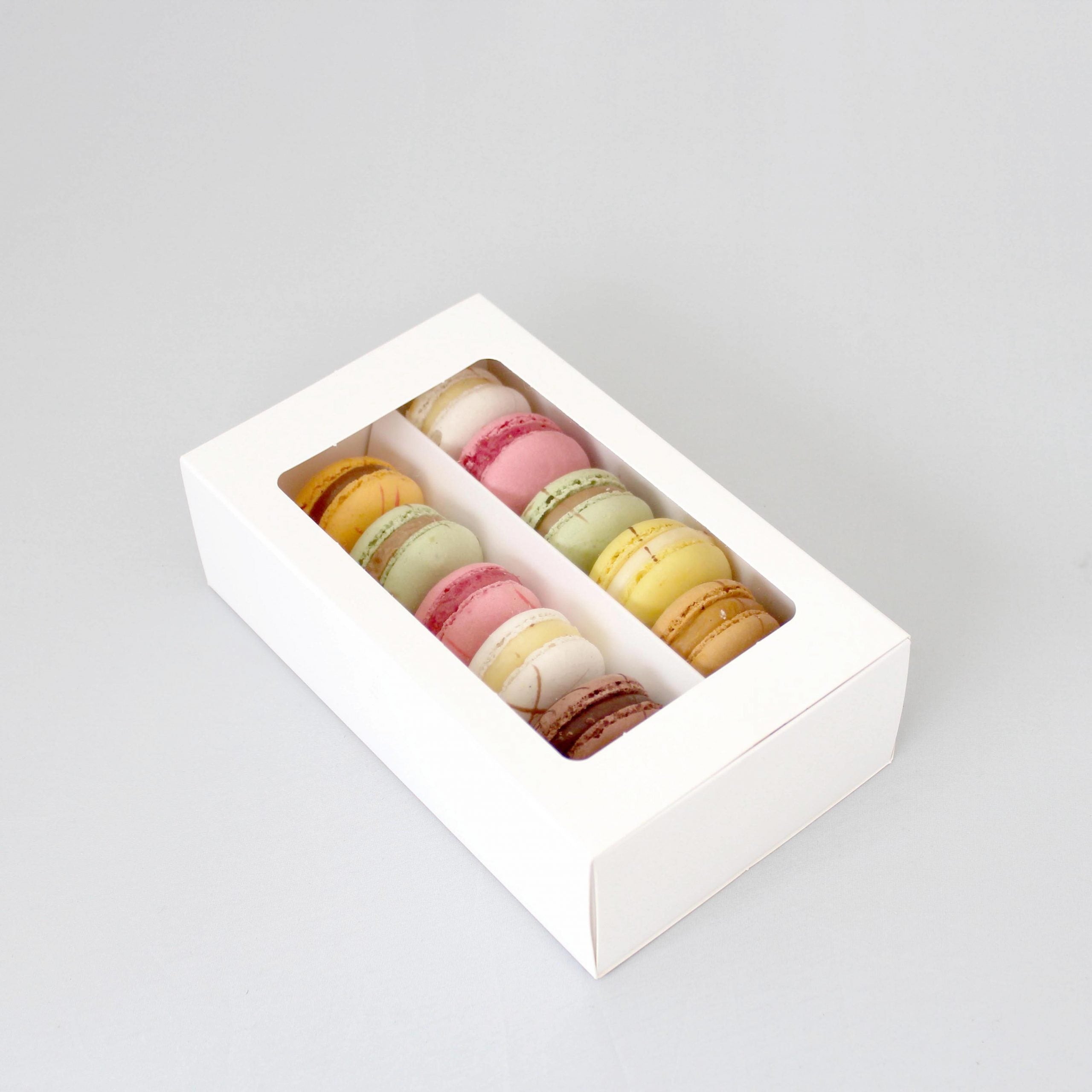 LOYAL Macaron Box 12 Pack with Window Lid