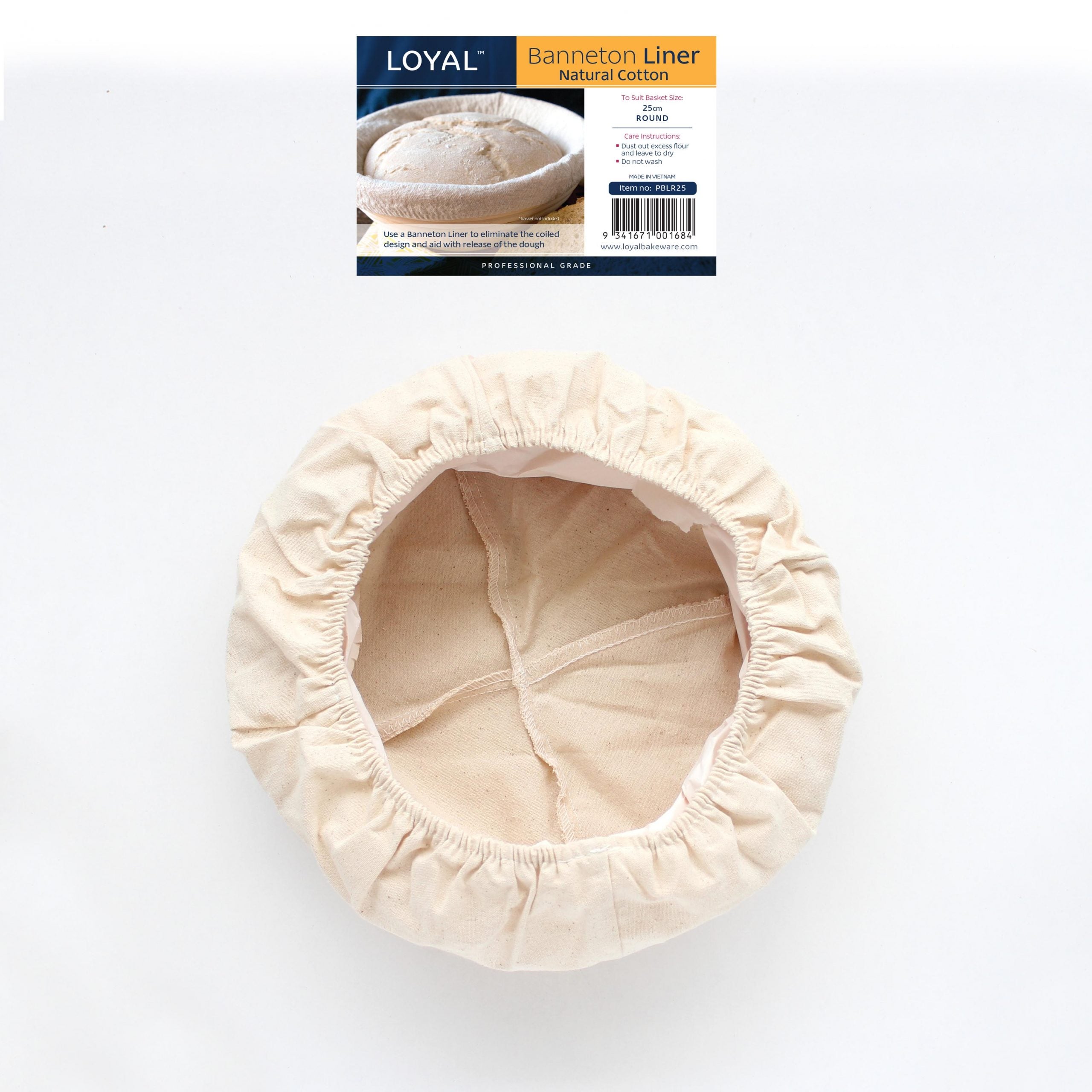 Loyal Round Banneton Liner 25cm – Cotton