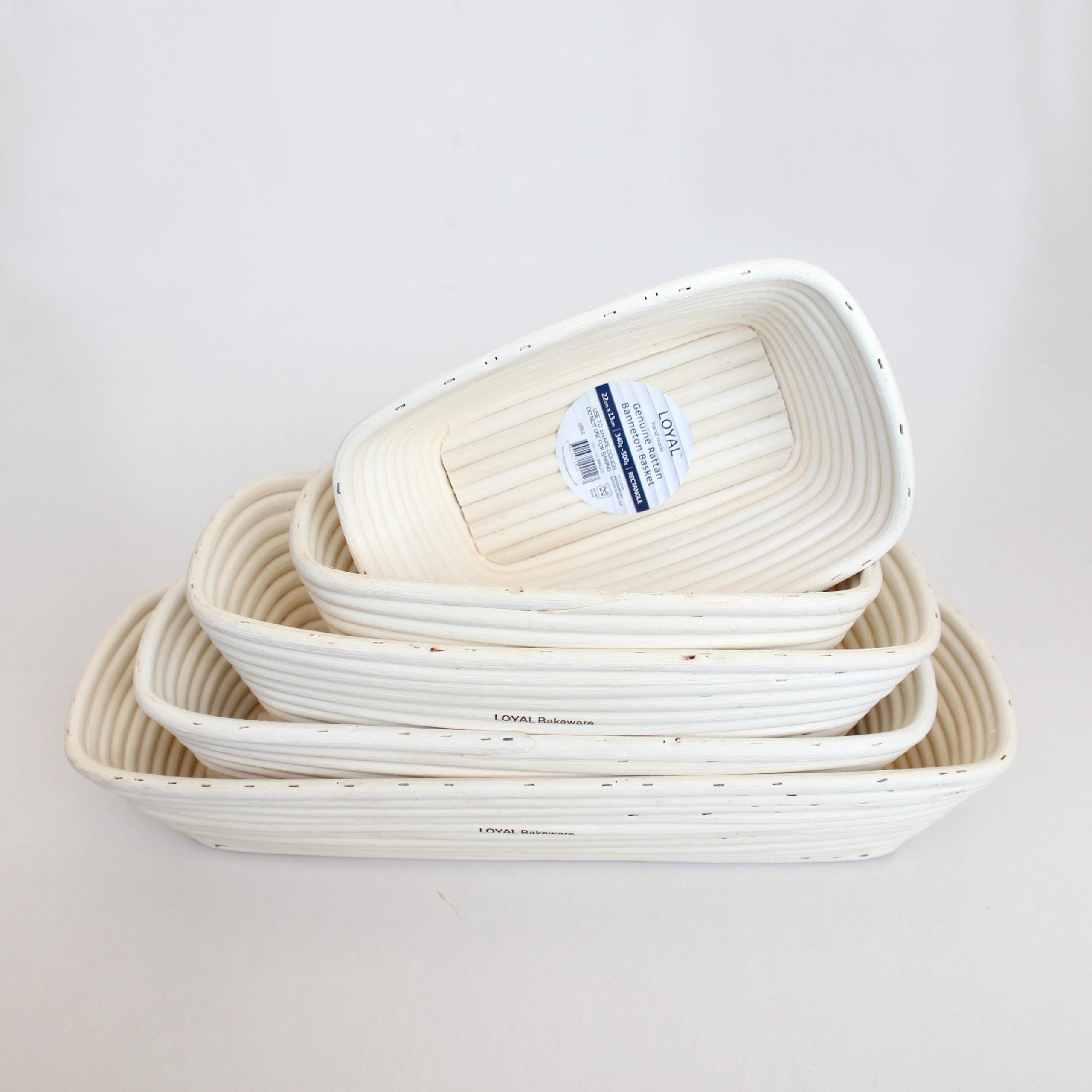 LOYAL Rattan Sourdough Banneton Proofing Basket - Long (44 x 14cm)
