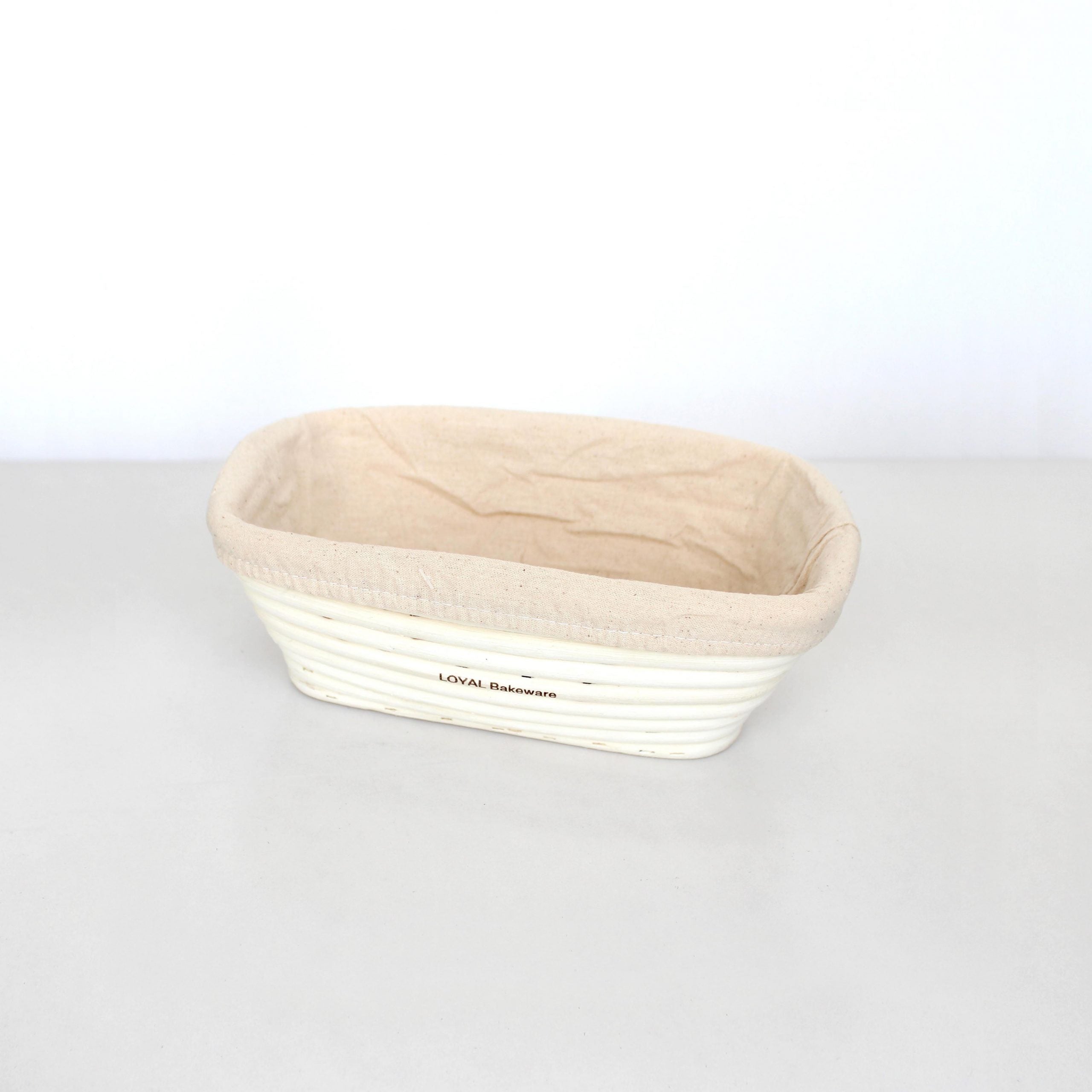 LOYAL Rattan Sourdough Banneton Proofing Basket with Liner - Long (22 x 13cm)