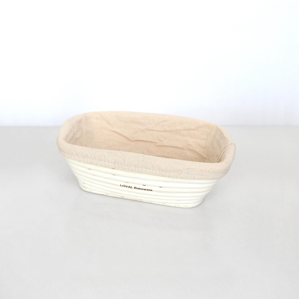LOYAL Rattan Sourdough Banneton Proofing Basket with Liner - Long (22 x 13cm)