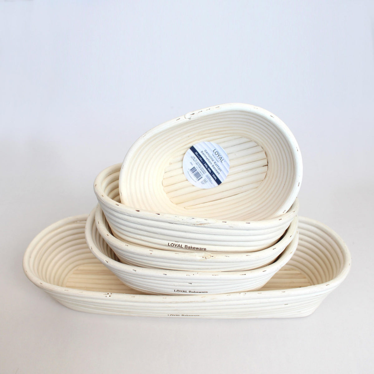 LOYAL Rattan Sourdough Banneton Proofing Basket - Oval (27 x 17cm)