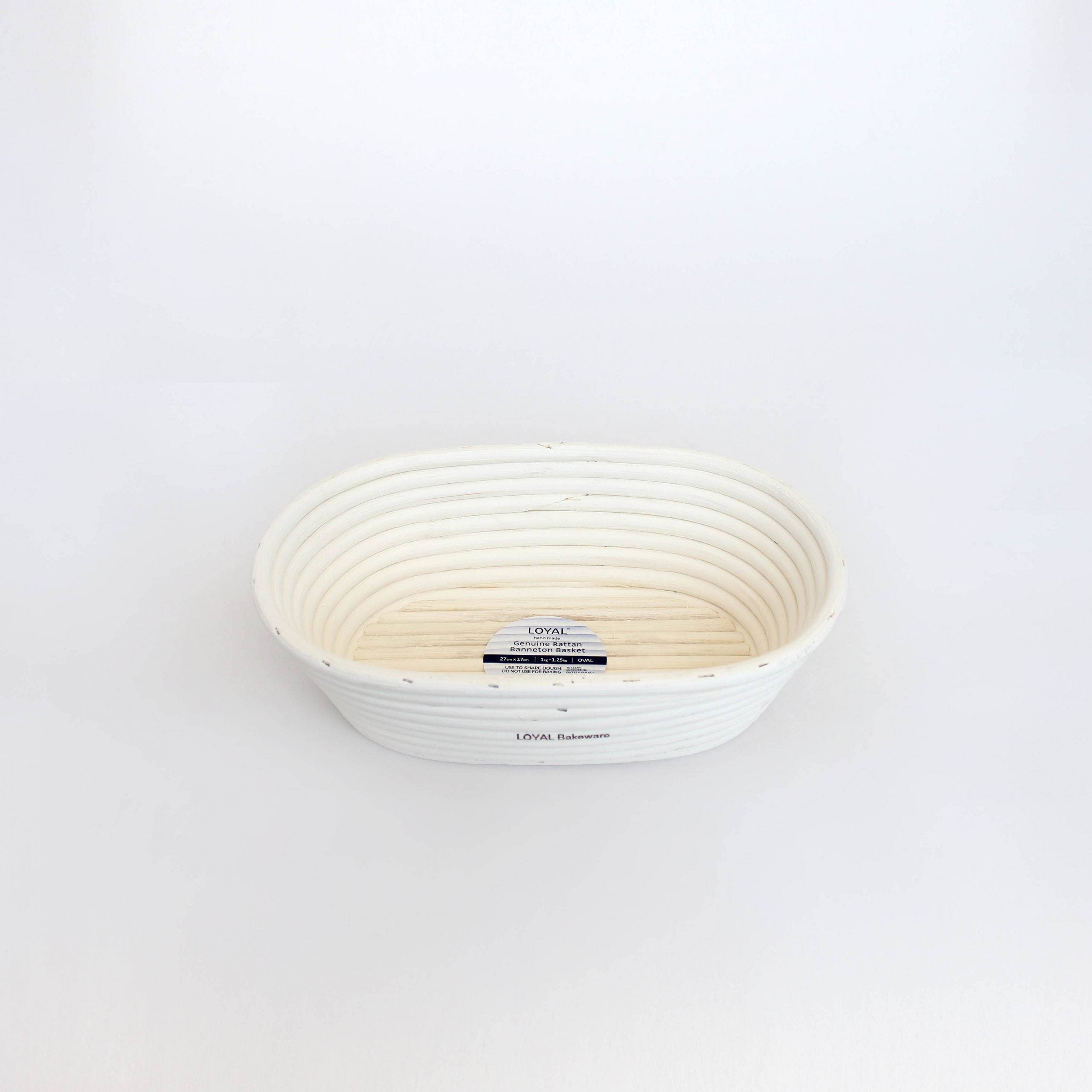 LOYAL Rattan Sourdough Banneton Proofing Basket - Oval (27 x 17cm)