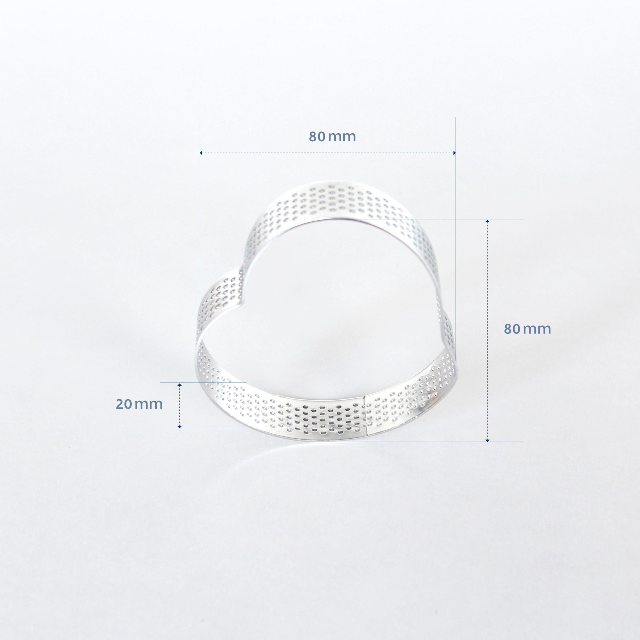 LOYAL 80mm Perforated Ring Stainless Steel