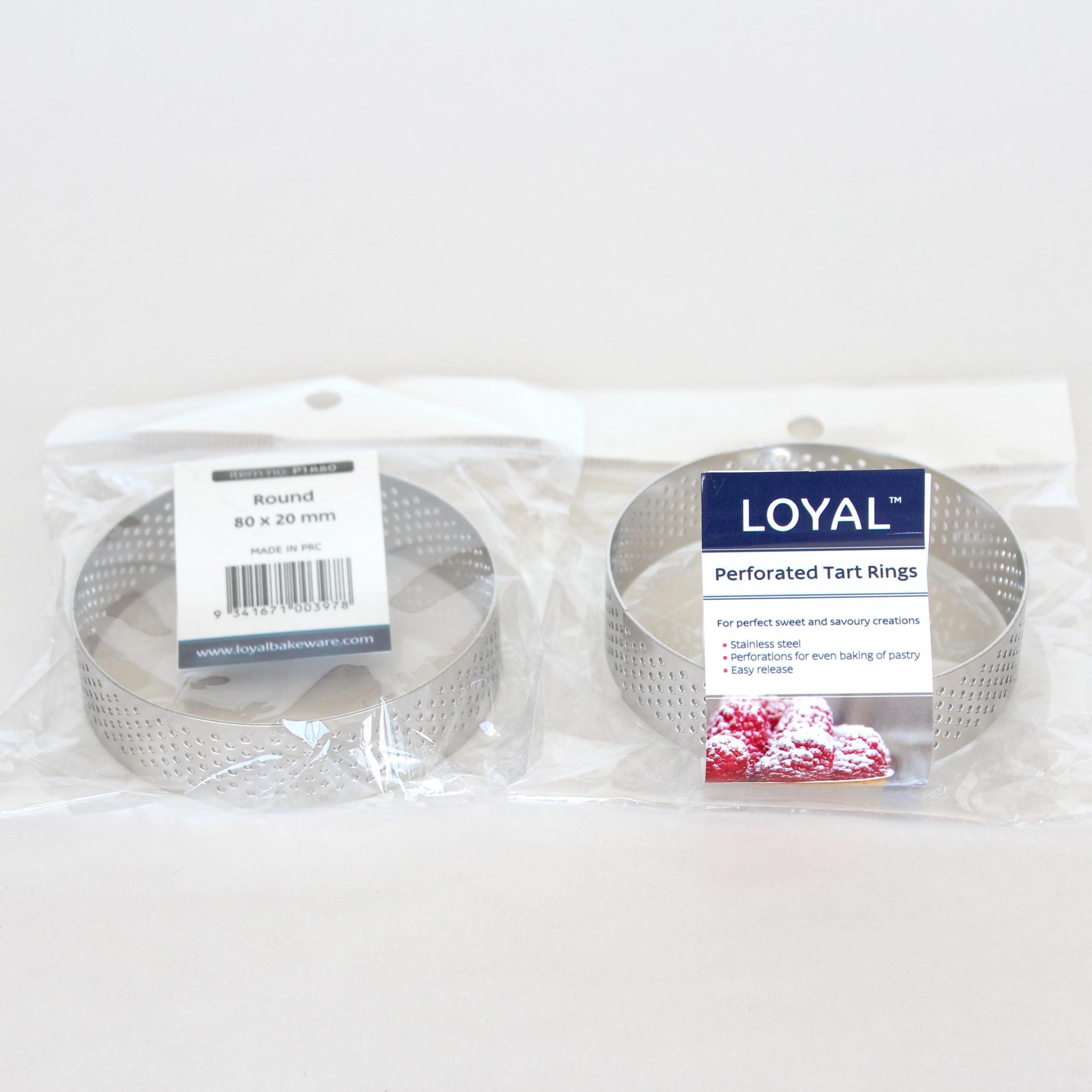 LOYAL 80mm Perforated Ring Stainless Steel