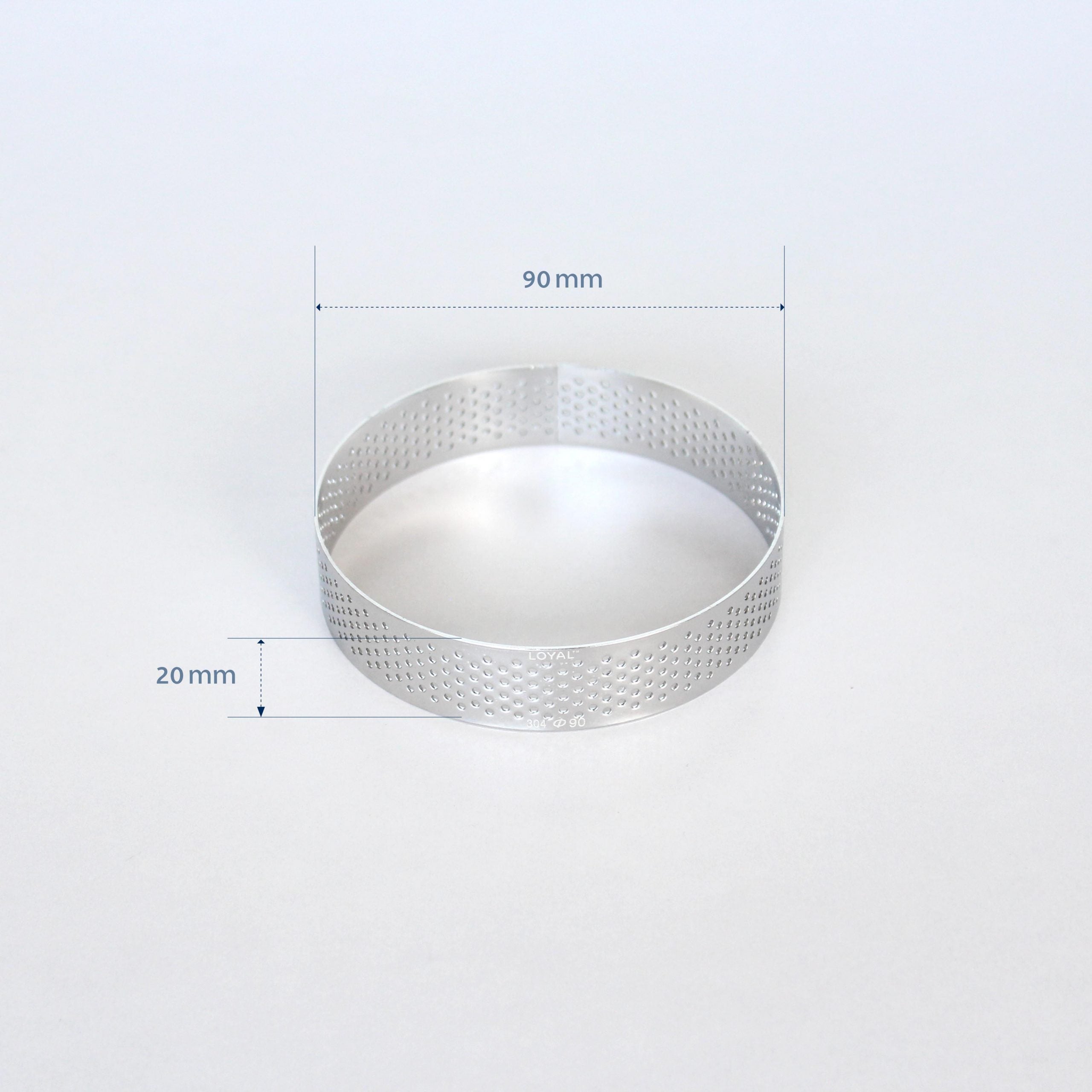 LOYAL 90mm Perforated Ring Stainless Steel