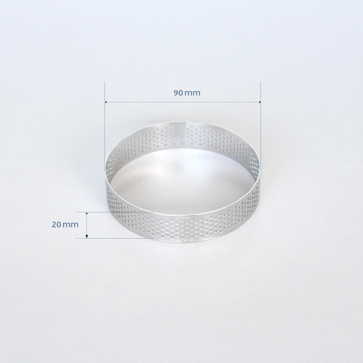 LOYAL 90mm Perforated Ring Stainless Steel