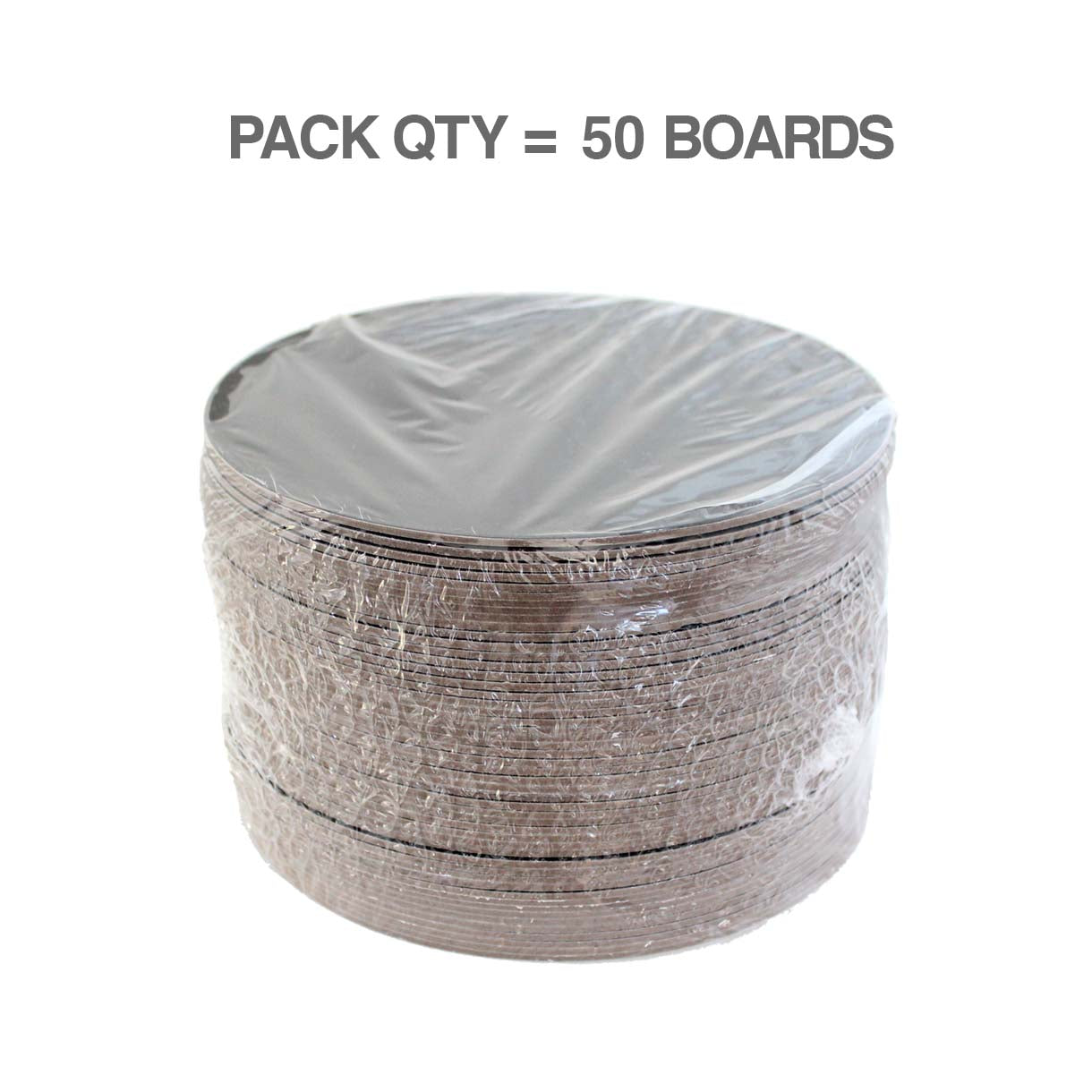 LOYAL Cake Board Round Black 2.5mm 6 Inch / 15cm 50 Piece