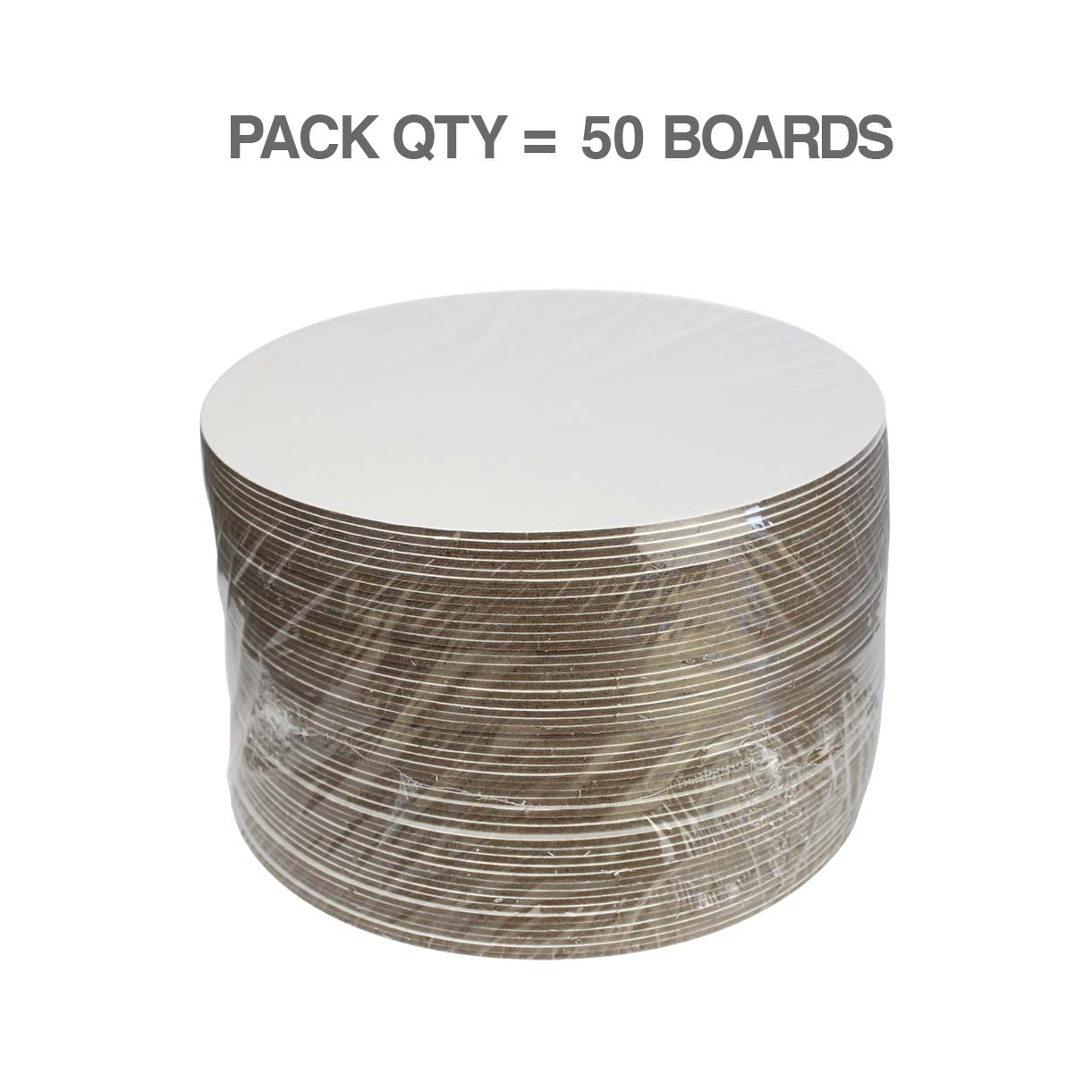 LOYAL Cake Board Round White 2.5mm 12 Inch / 30cm 50 Piece