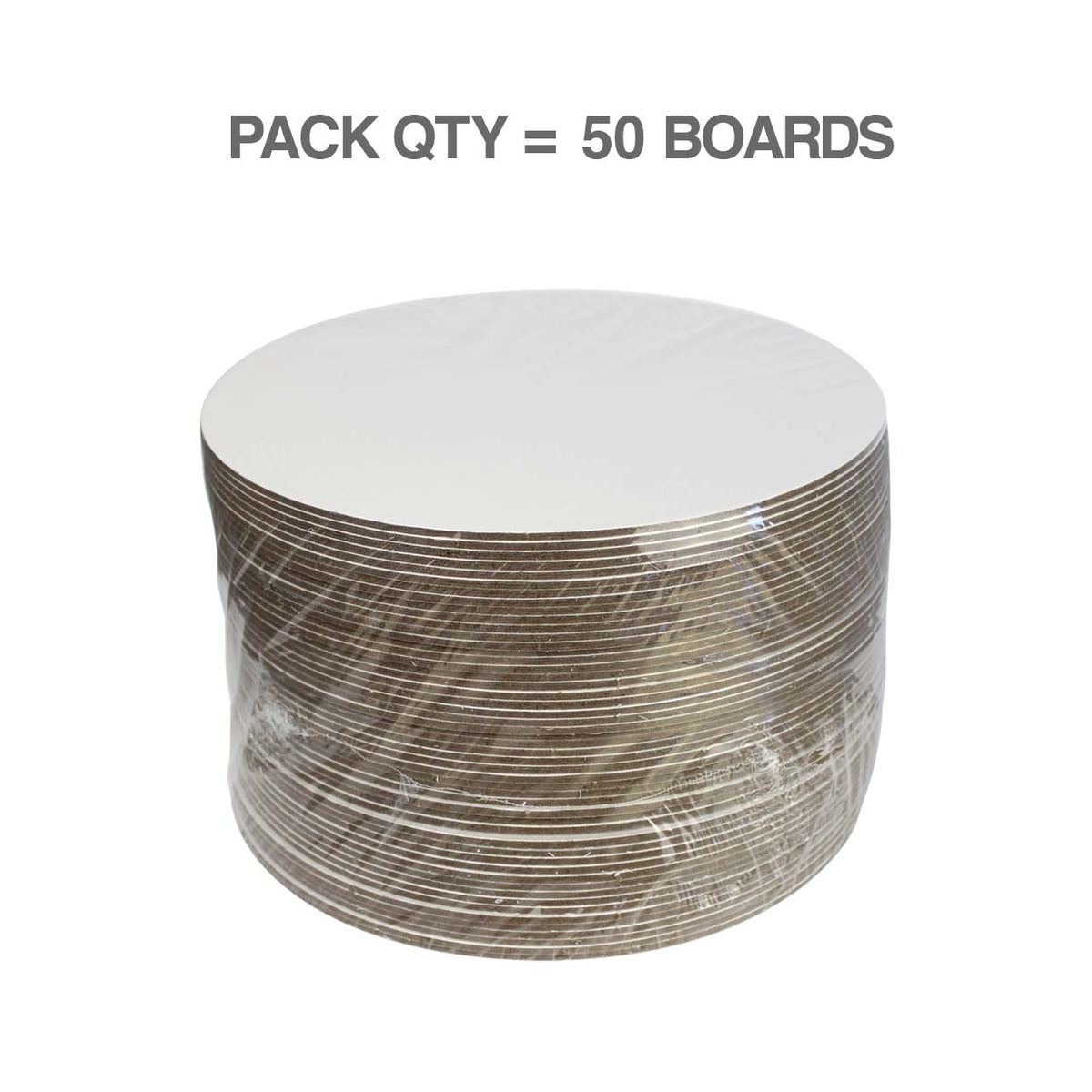 LOYAL Cake Board Round White 2.5mm 12 Inch / 30cm 50 Piece