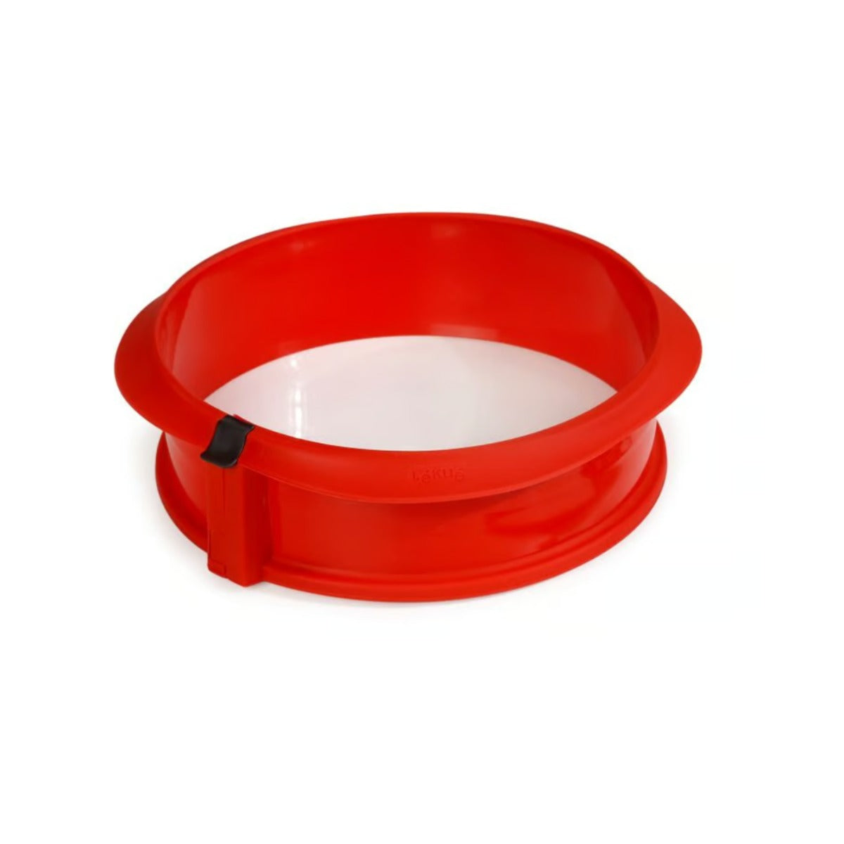 Lékué Springform Mould with Ceramic Plate 24cm Dia Red