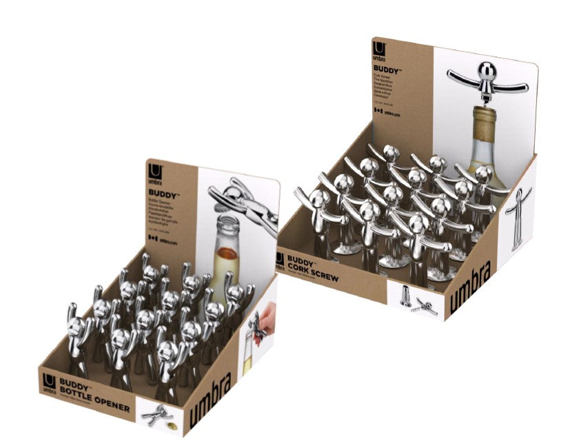 Umbra Drinking Buddy Bottle Opener & Corkscrew Assorted