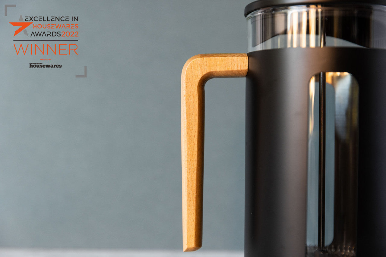 La Cafetière Pisa Stainless Steel Cafetière 8 Cup / 1L (Black)