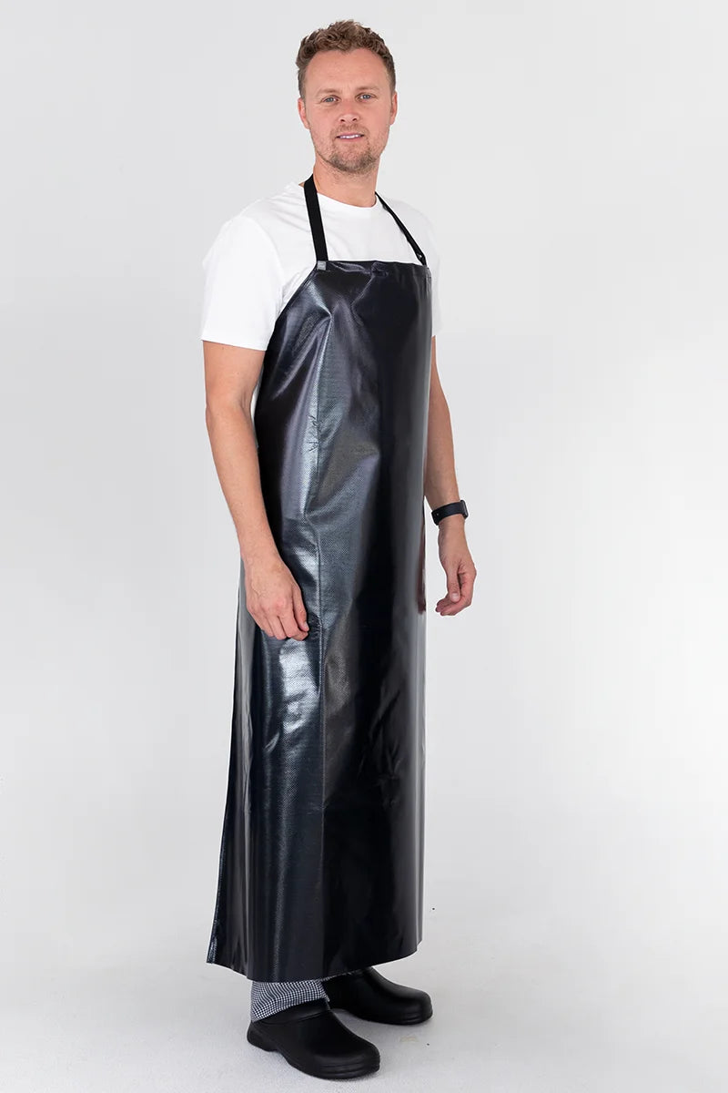 Aussie Chef PVC 90x120 Bib Apron - Black