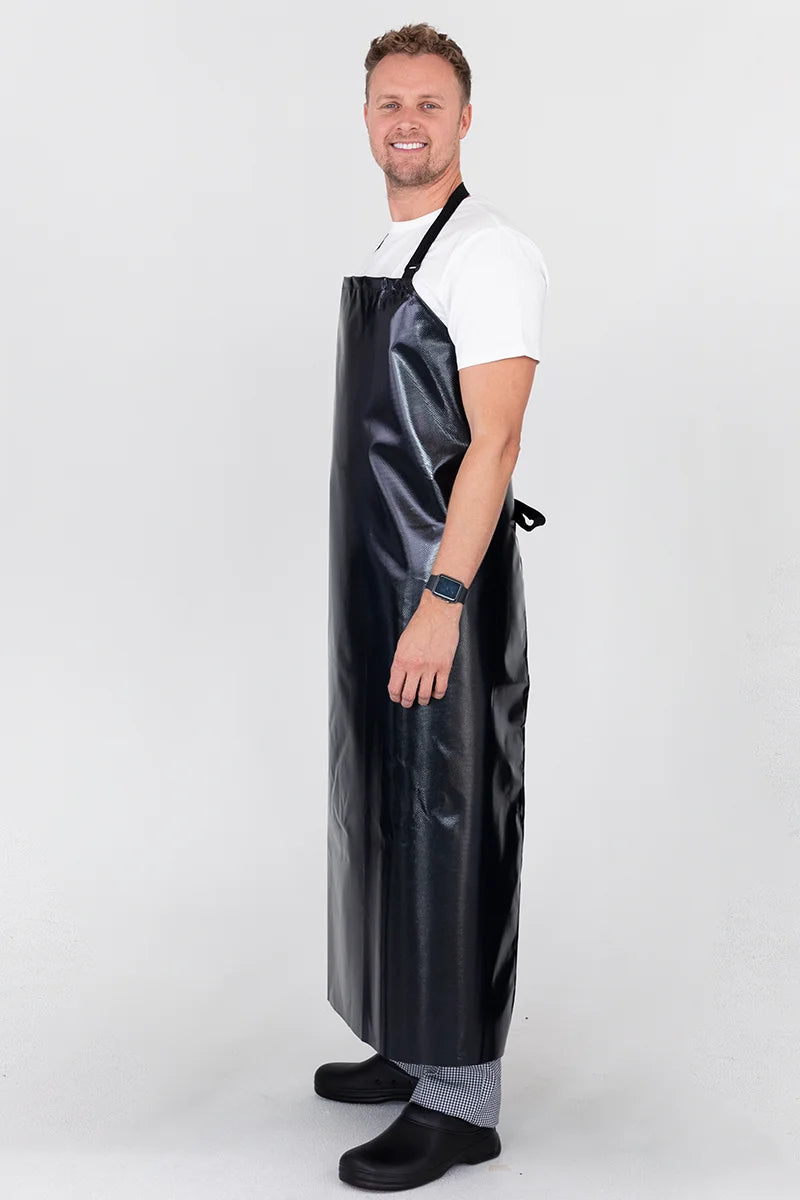 Aussie Chef PVC 90x120 Bib Apron - Black