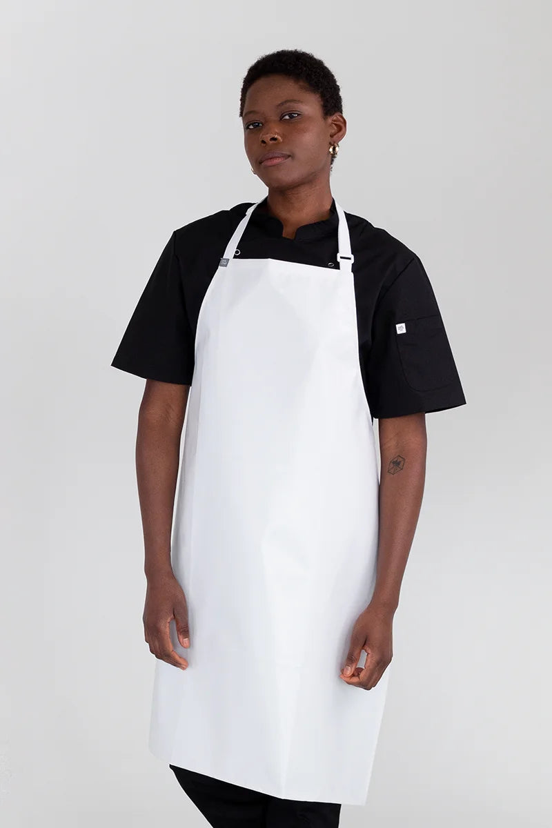 Aussie Chef PVC 70x86 Bib Apron - White