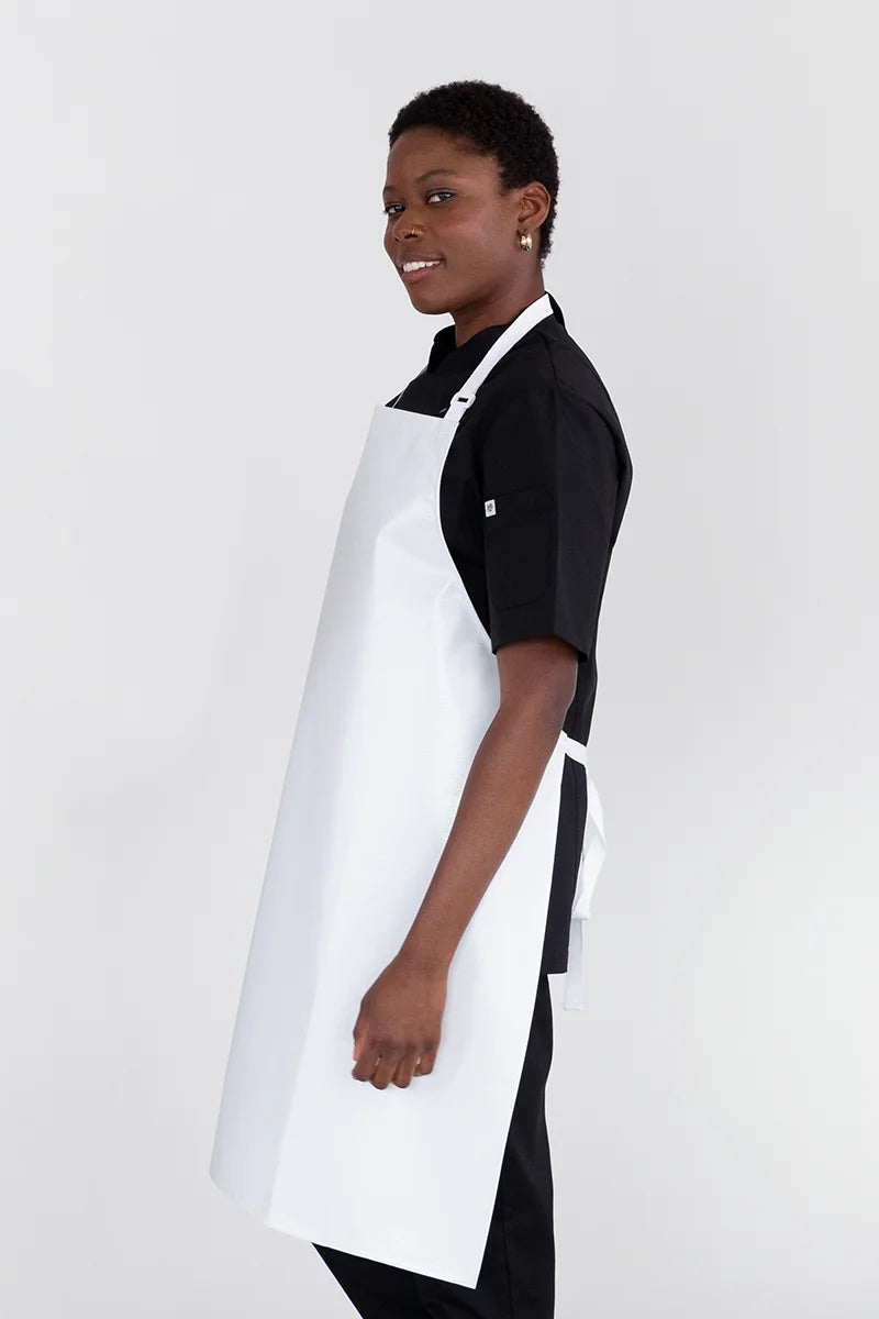 Aussie Chef PVC 70x86 Bib Apron - White