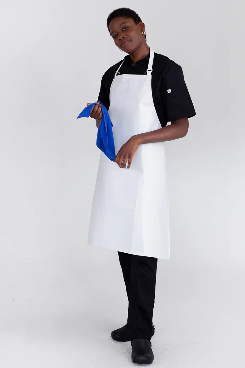Aussie Chef PVC 70x86 Bib Apron - White