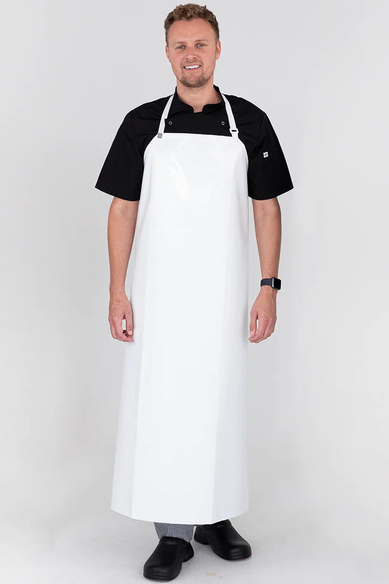 Aussie Chef PVC 90x120 Bib Apron - White