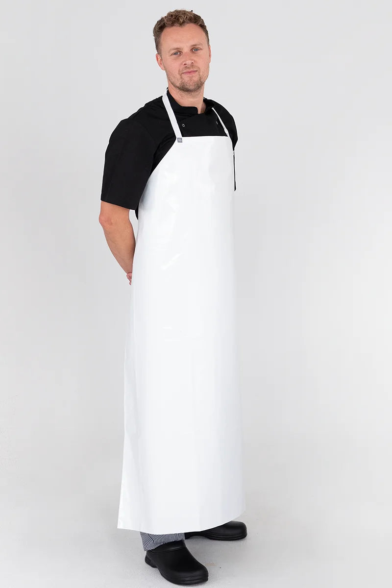 Aussie Chef PVC 90x120 Bib Apron - White