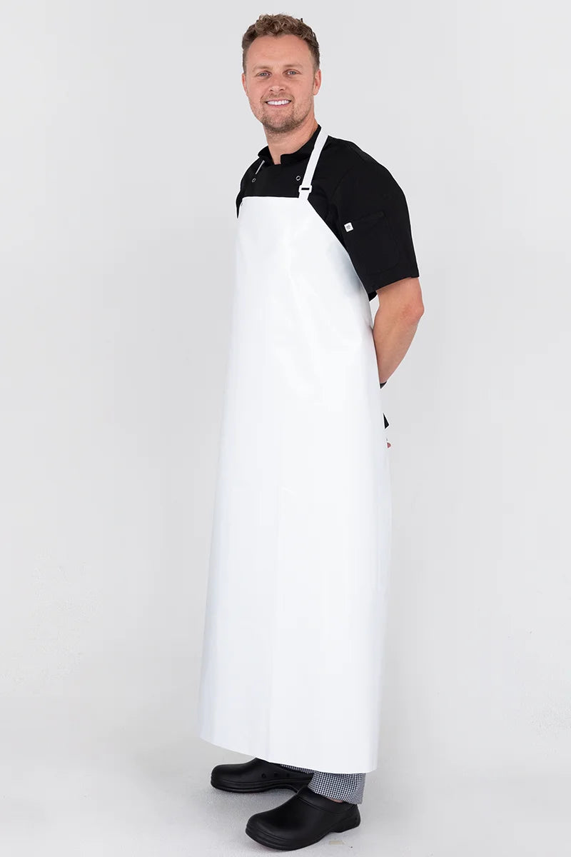 Aussie Chef PVC 90x120 Bib Apron - White