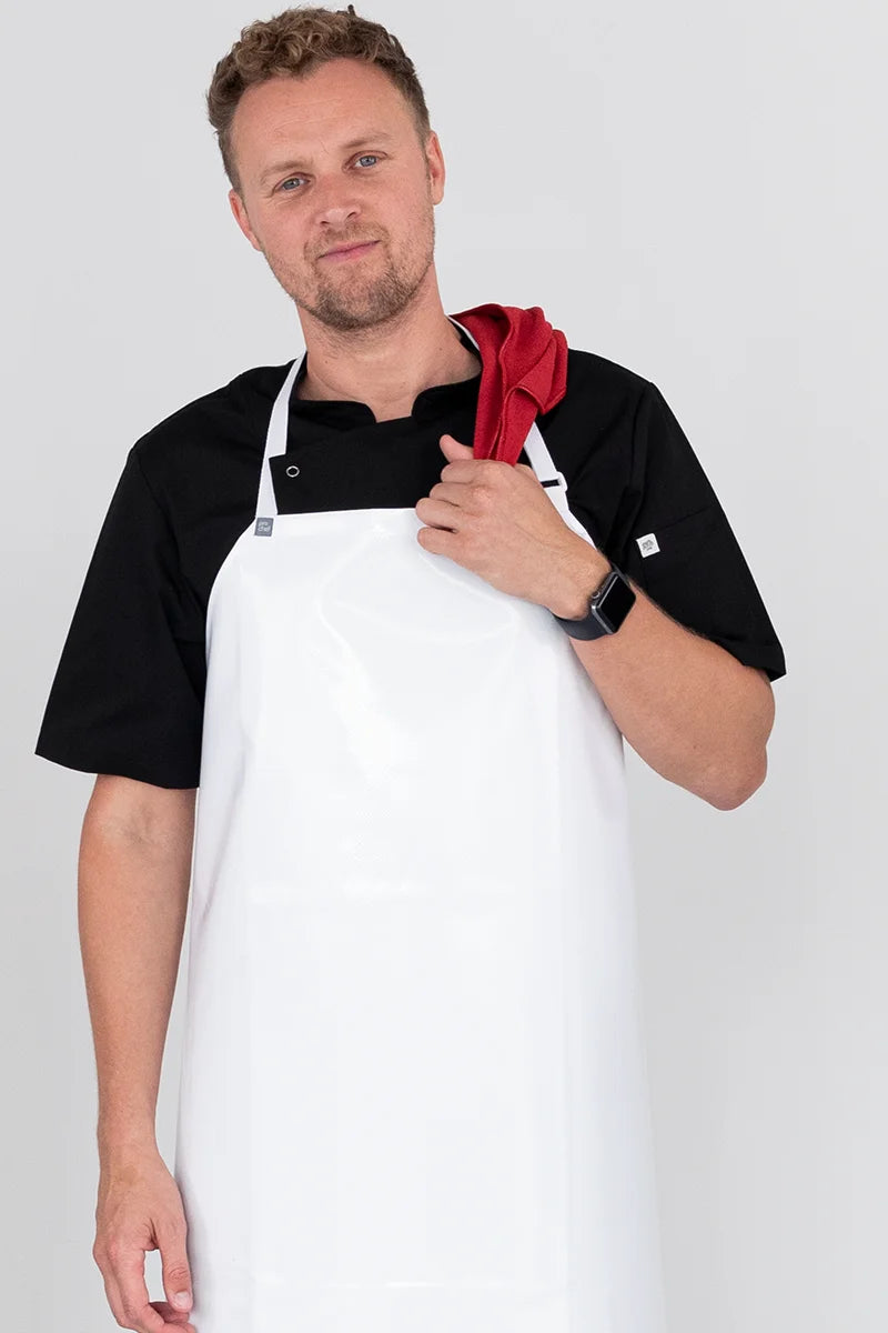 Aussie Chef PVC 90x120 Bib Apron - White