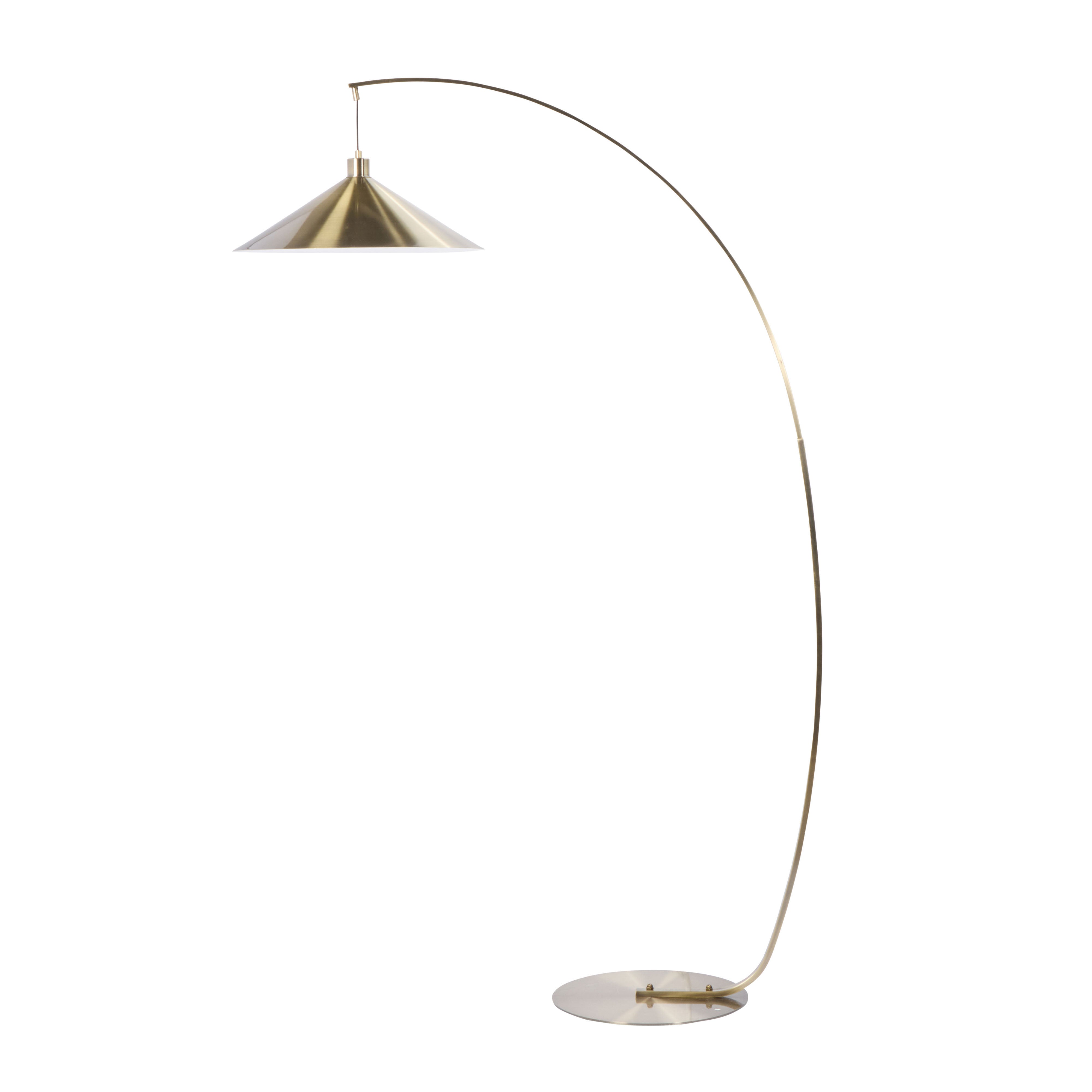 Amalfi Zavi Floor Lamp Antique Brass