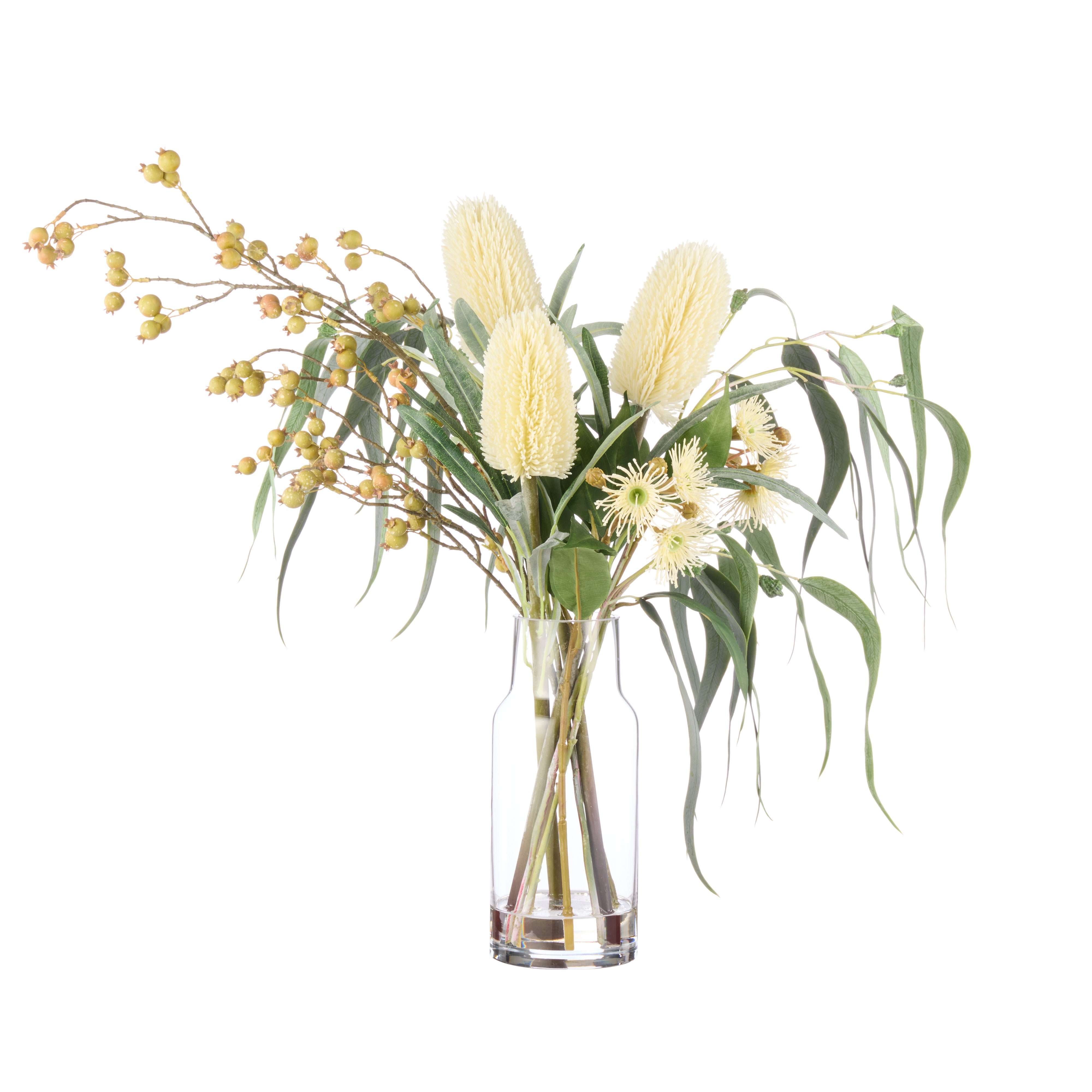 Rogue Banksia Eucalyptus Mix - Rachel Vase