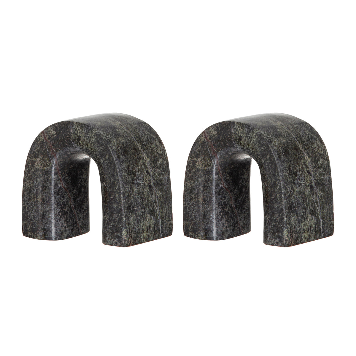 Amalfi Boyd Stone Book Ends 2 Piece Set Grey & Green