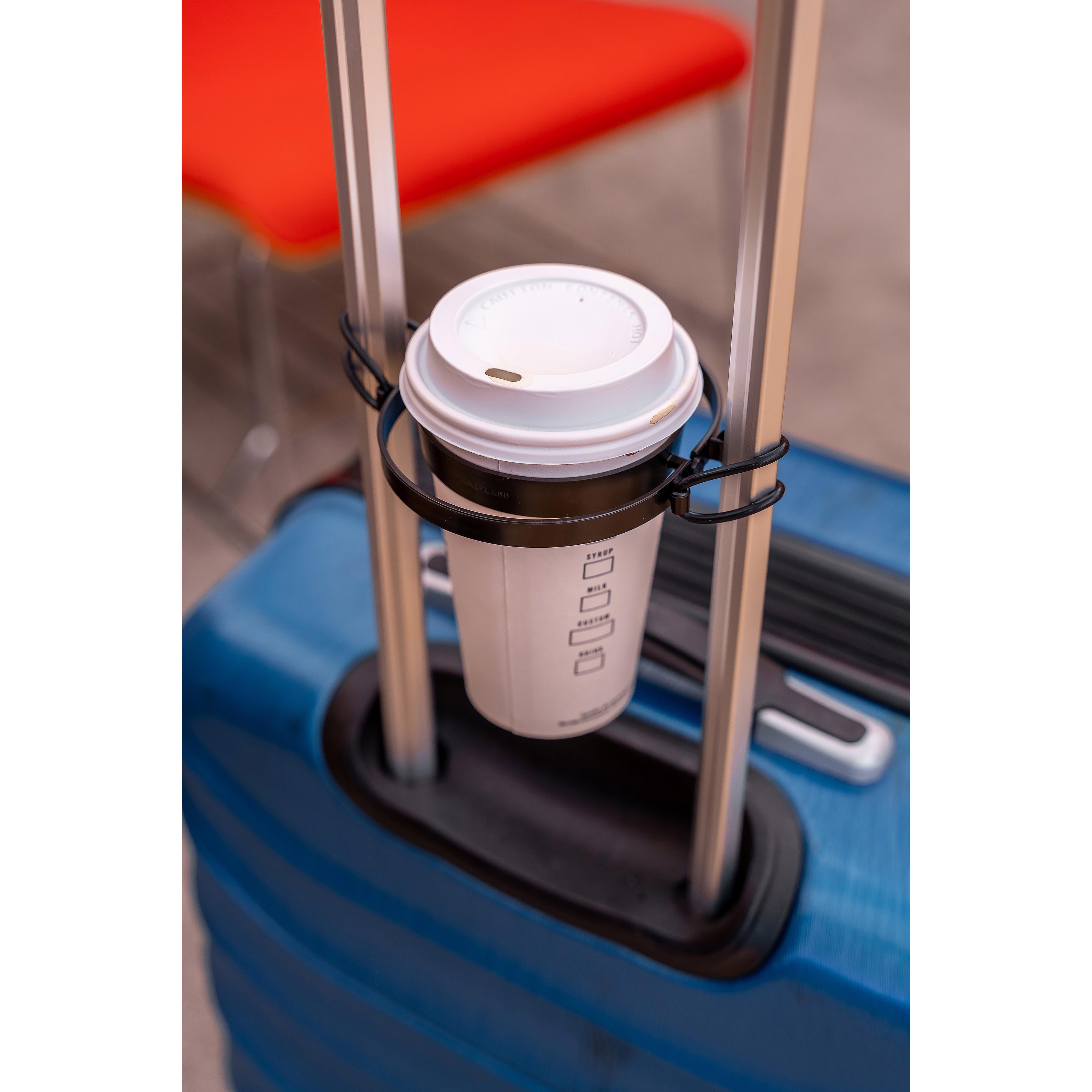 Kikkerland Suitcase Cup Holder Black