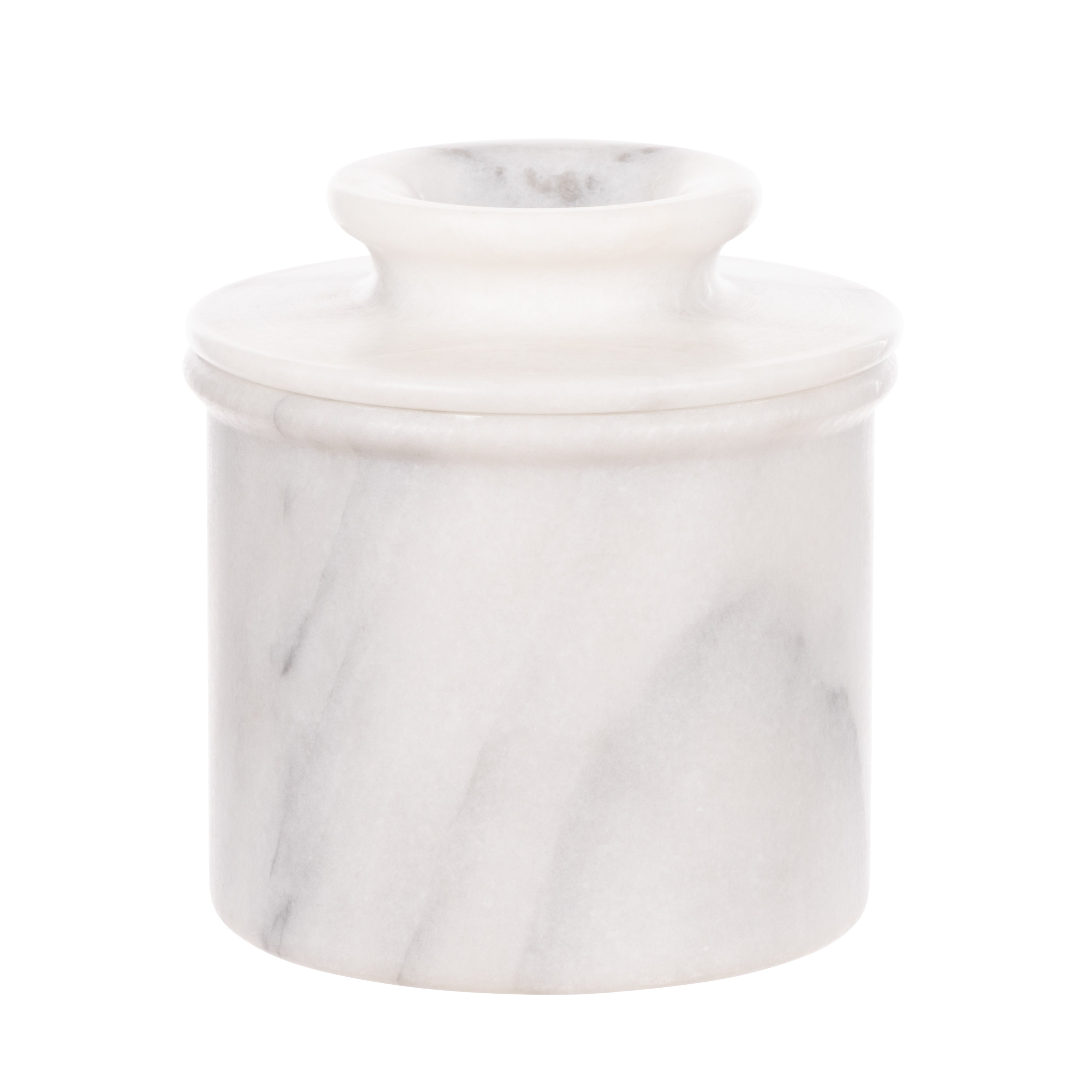 Davis & Waddell Nuvolo Marble French Butter Bell White Grey