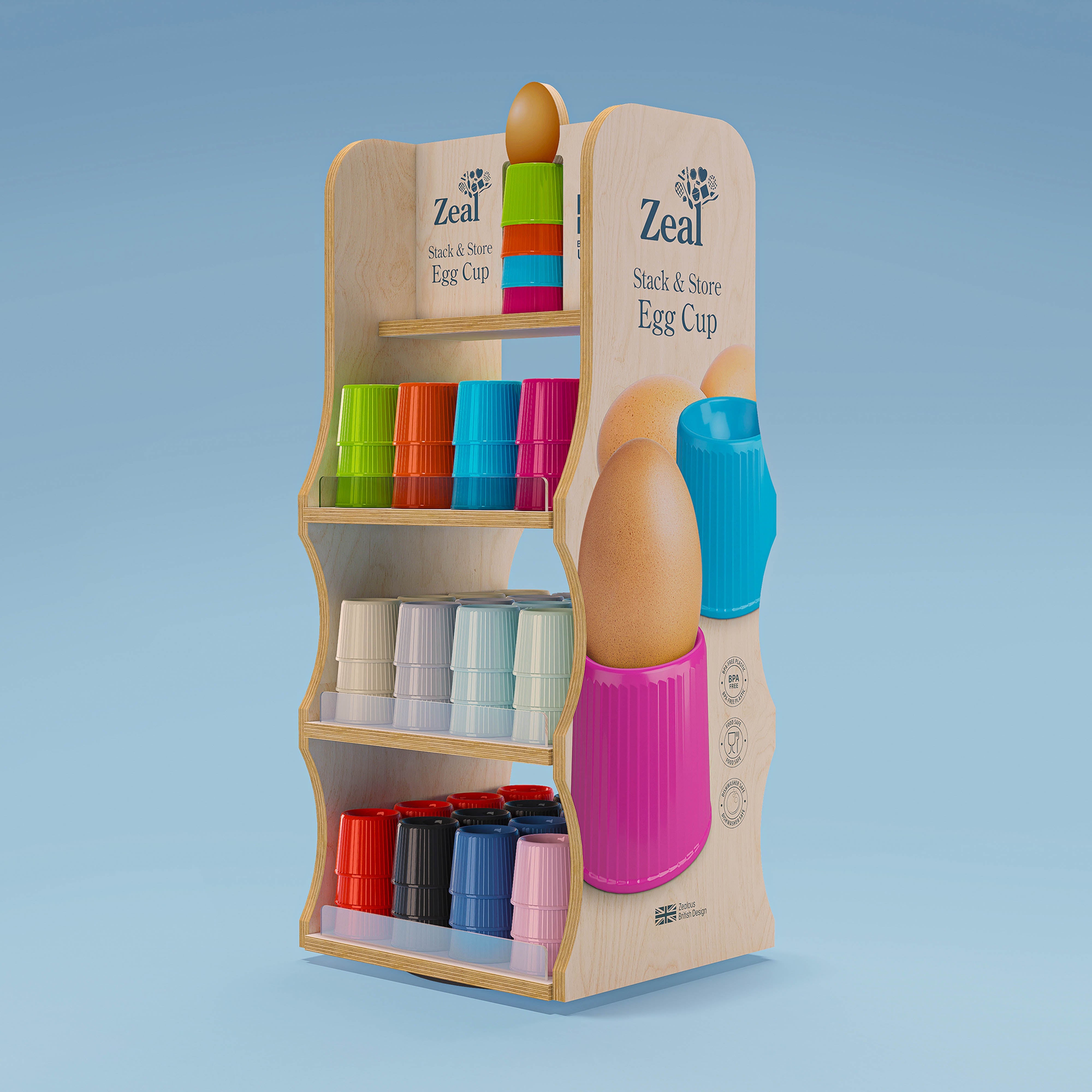 Zeal Stack and Store Egg Cup Sage