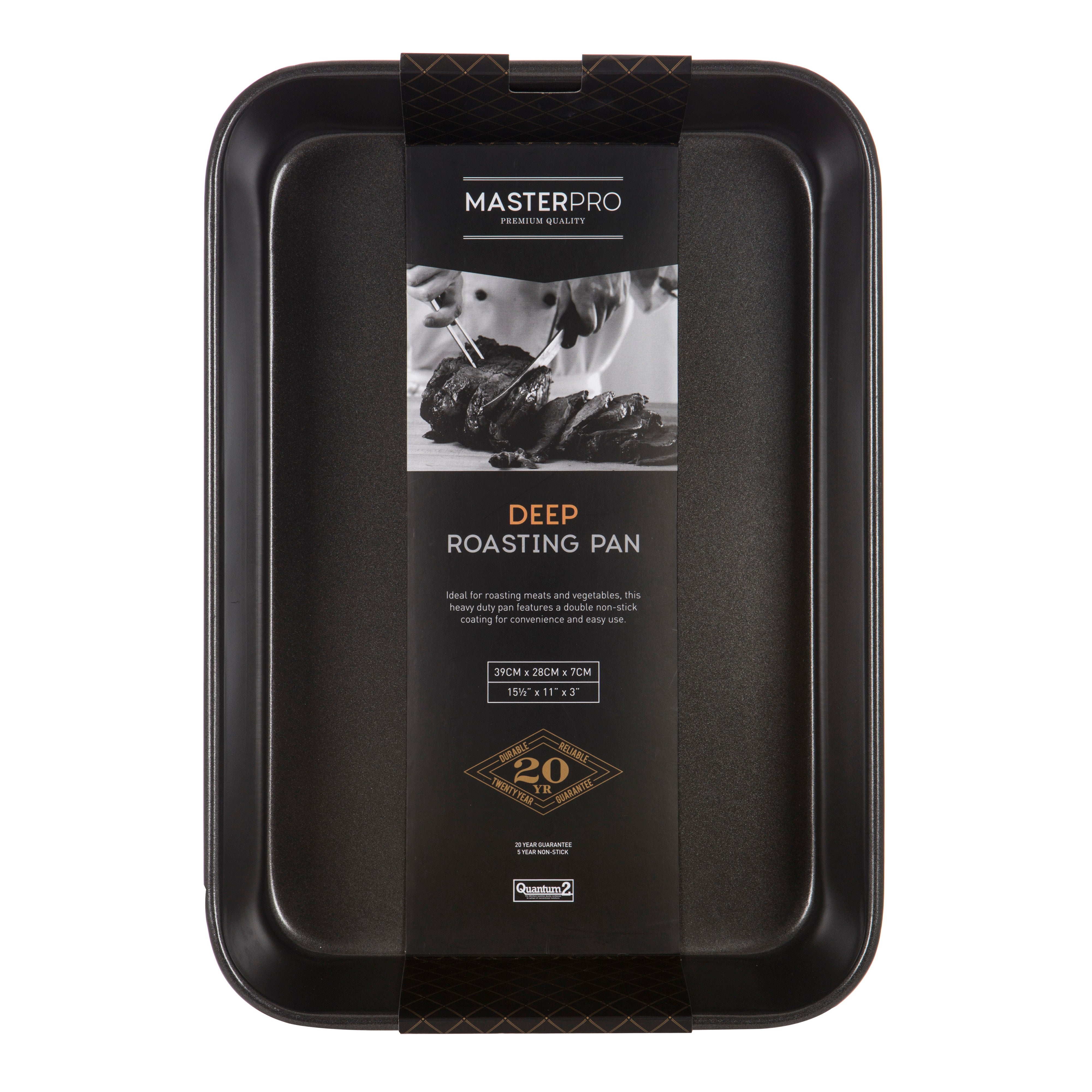 MasterPro Non-Stick Deep Roasting Pan 38x26cm