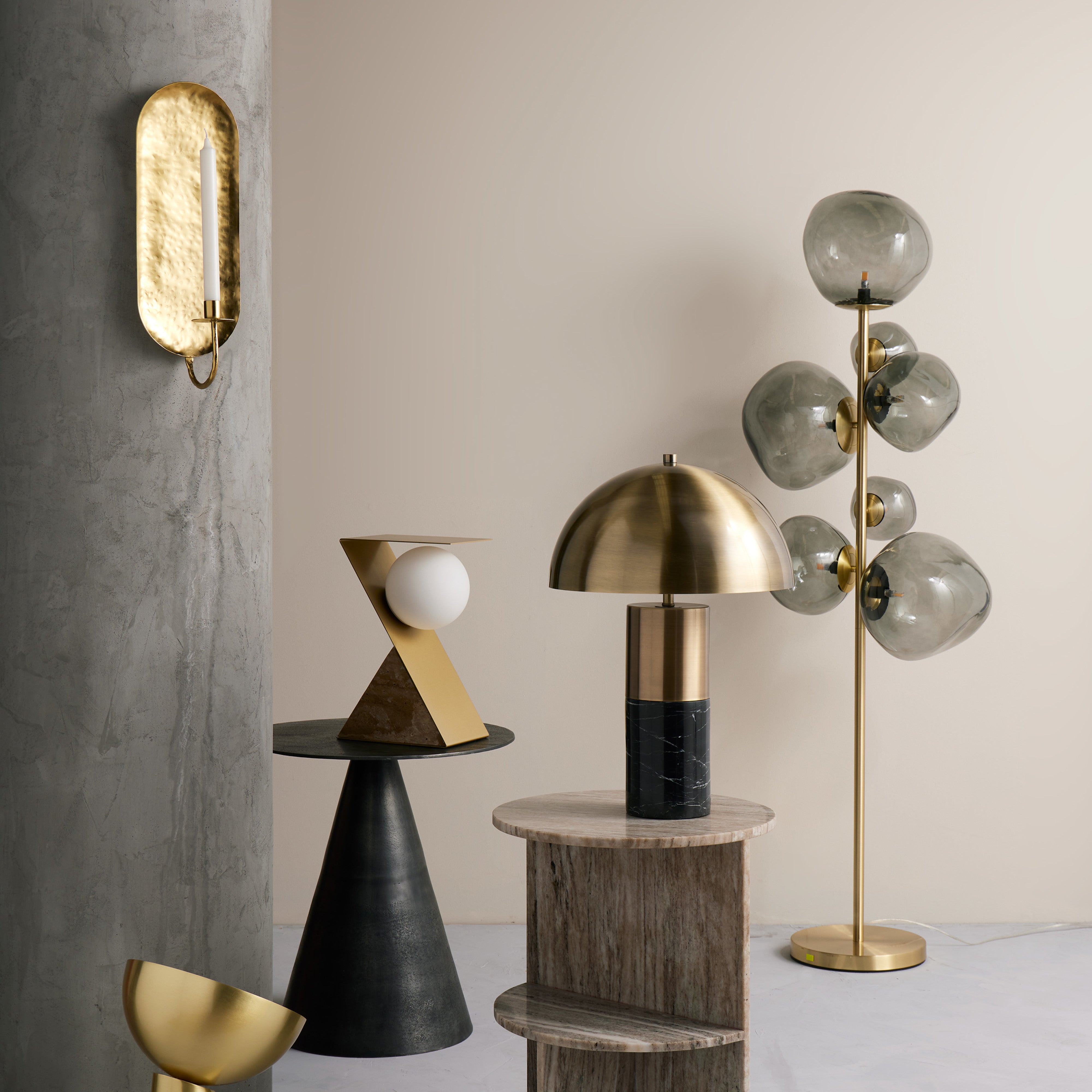 Grand Designs Piet Side Table Gun Metal