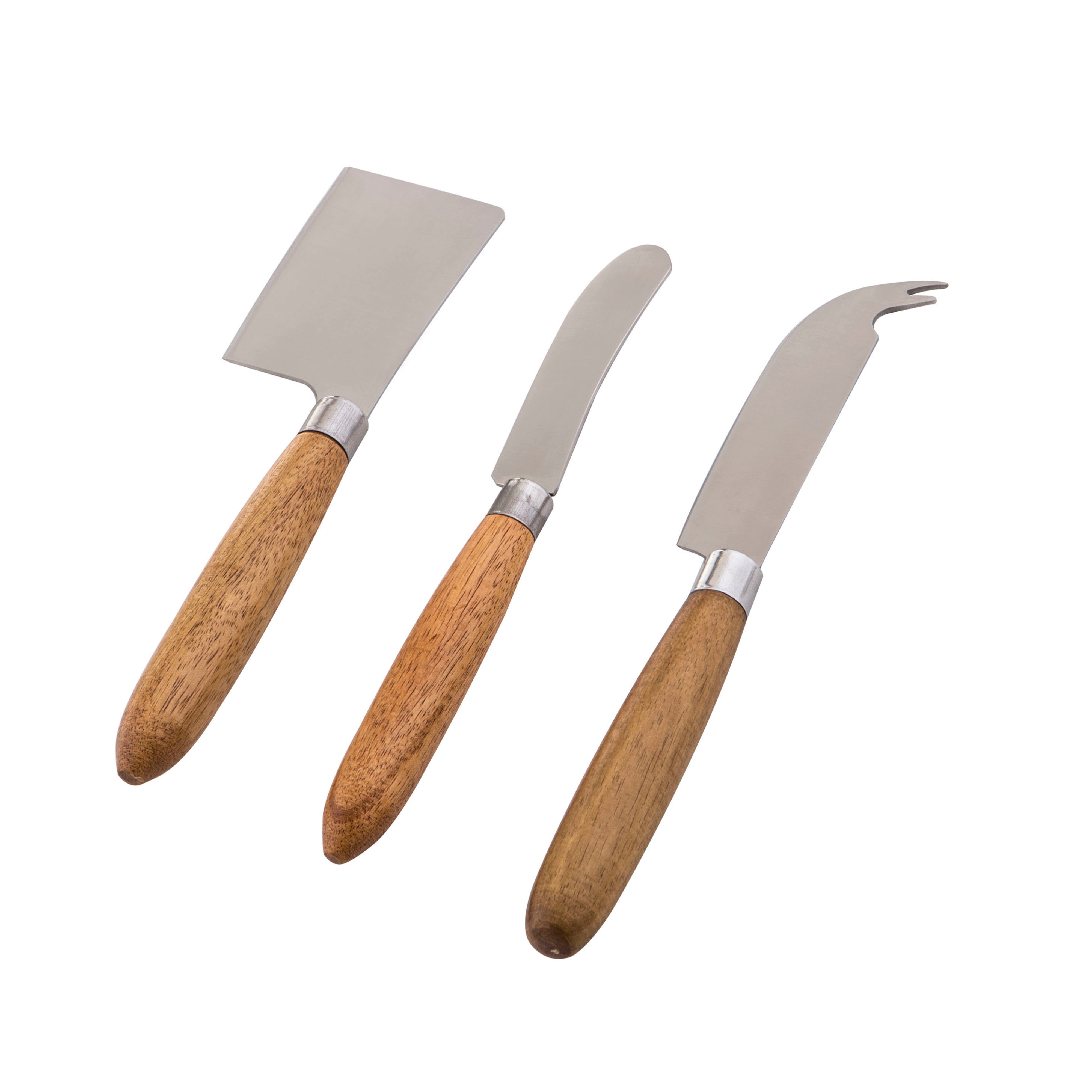 Davis & Waddell Fine Foods Cheese Knife Set 3 Piece Natural & Stainless