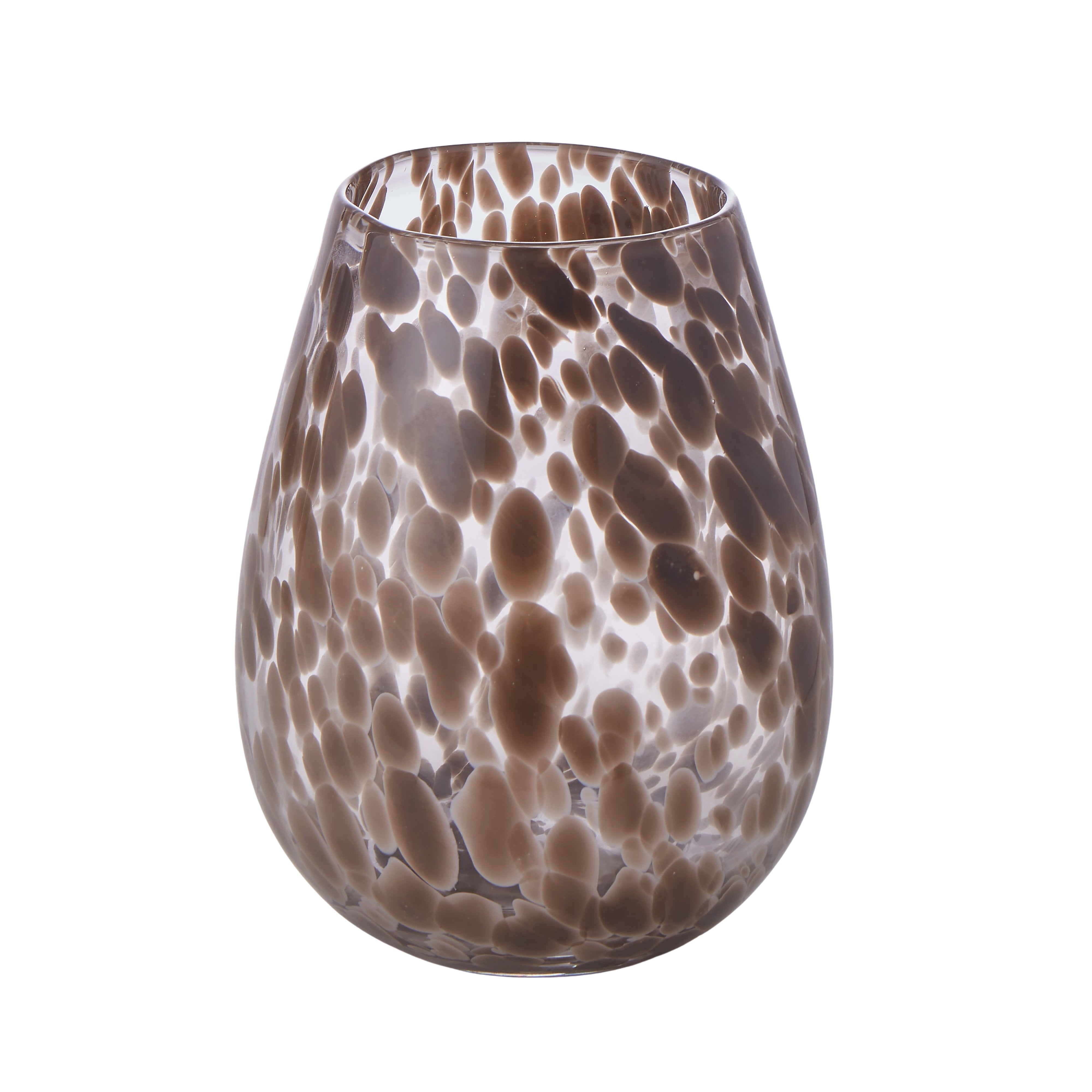 Amalfi Glass Vase Taupe