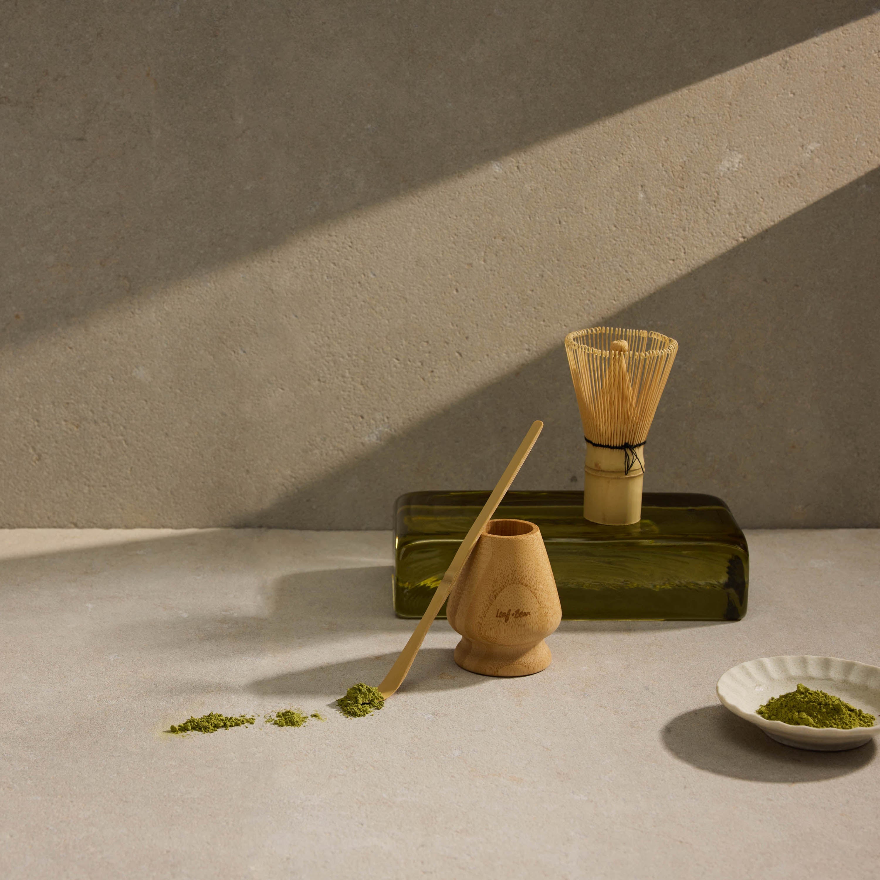 Leaf & Bean Bamboo Matcha 3 Piece Set Natural